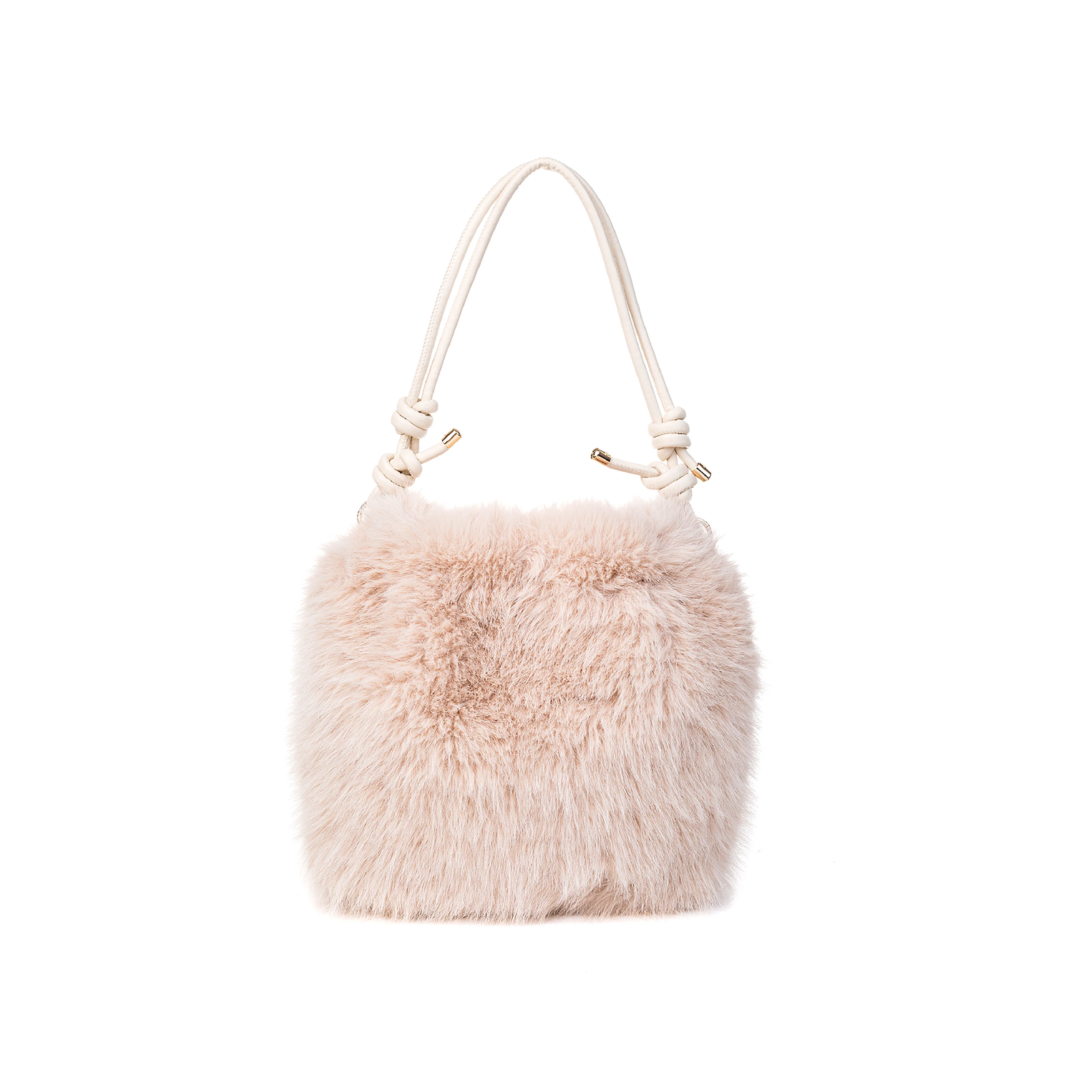 Women's Teddy Handbag with Rope Strap | Linen White - Image 2