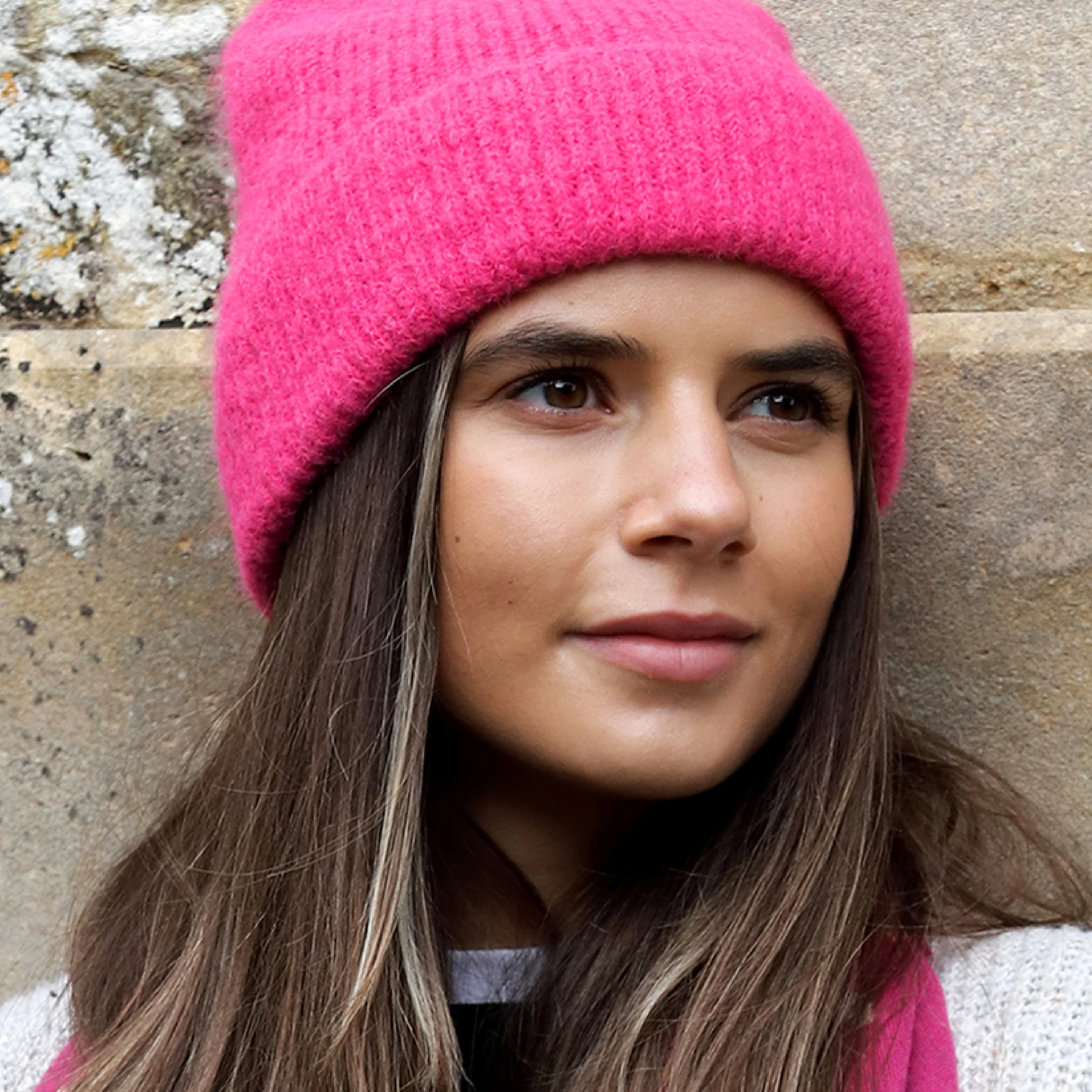 Women's Winter Beanie Hat | Rose Pink - Image 3