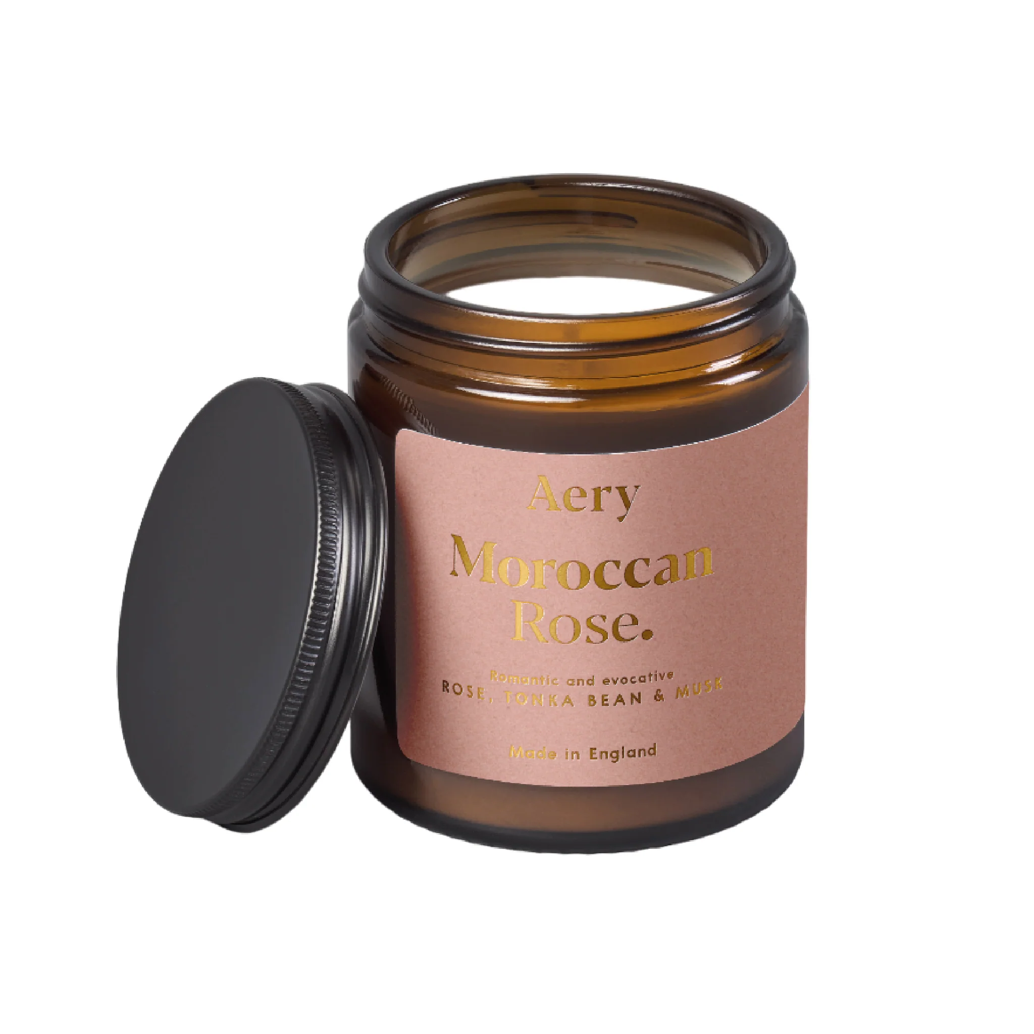 Moroccan Rose Scented Jar Candle | Rose, Tonka Bean & Musk | 140g - Image 3