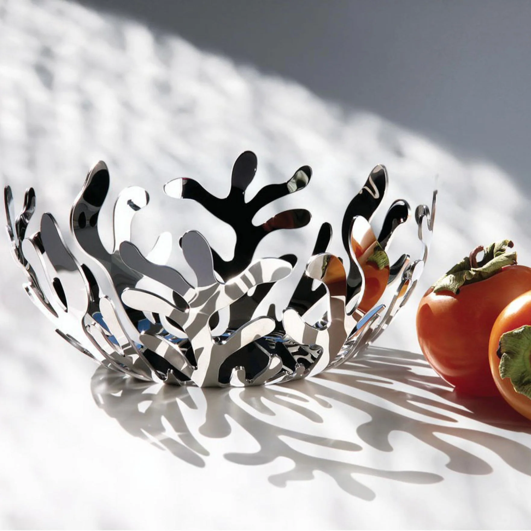 Mediterraneo Stainless Steel Fruit Bowl | 25cm - Image 2