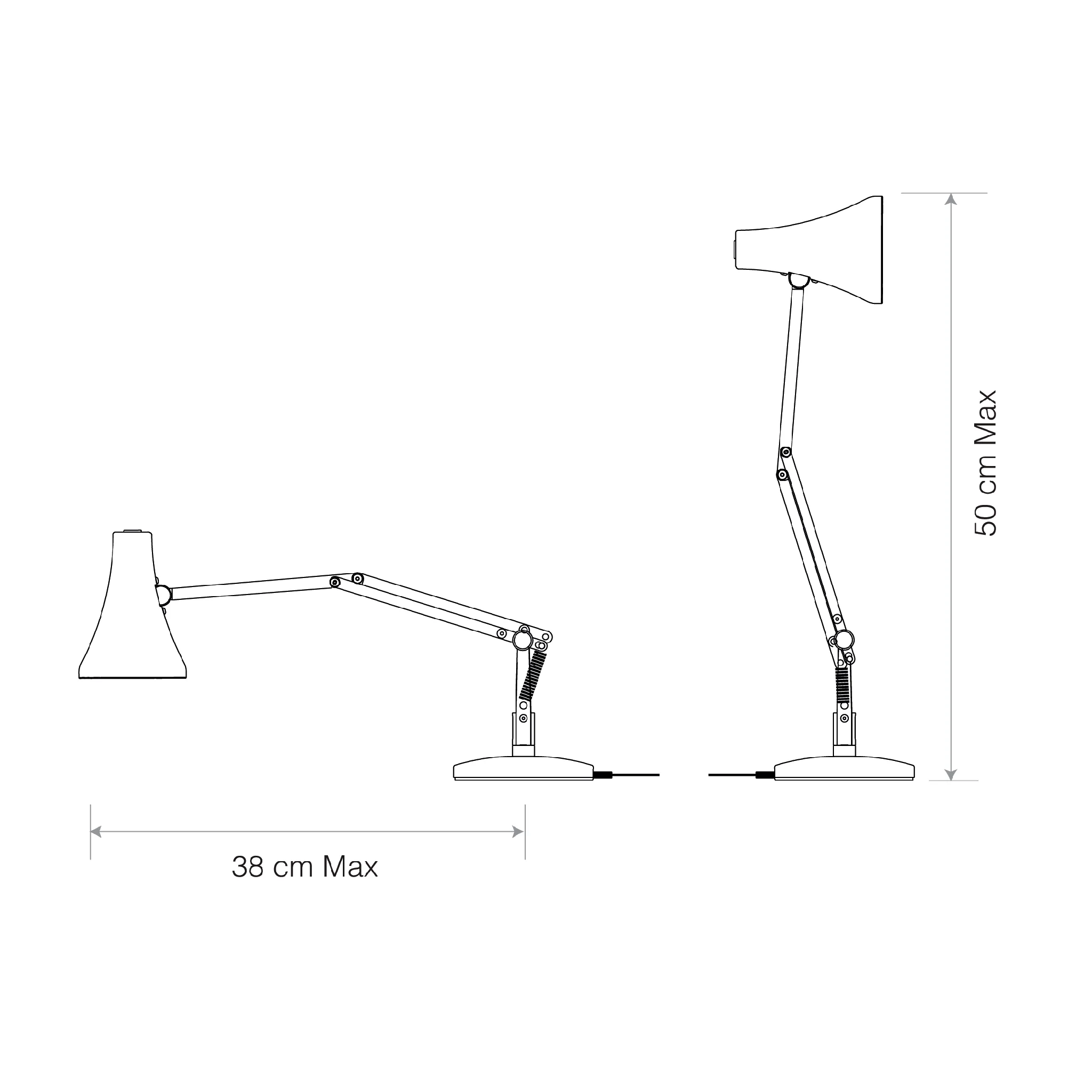 90 Mini Mini Desk Lamp | Jasmine White - Image 5