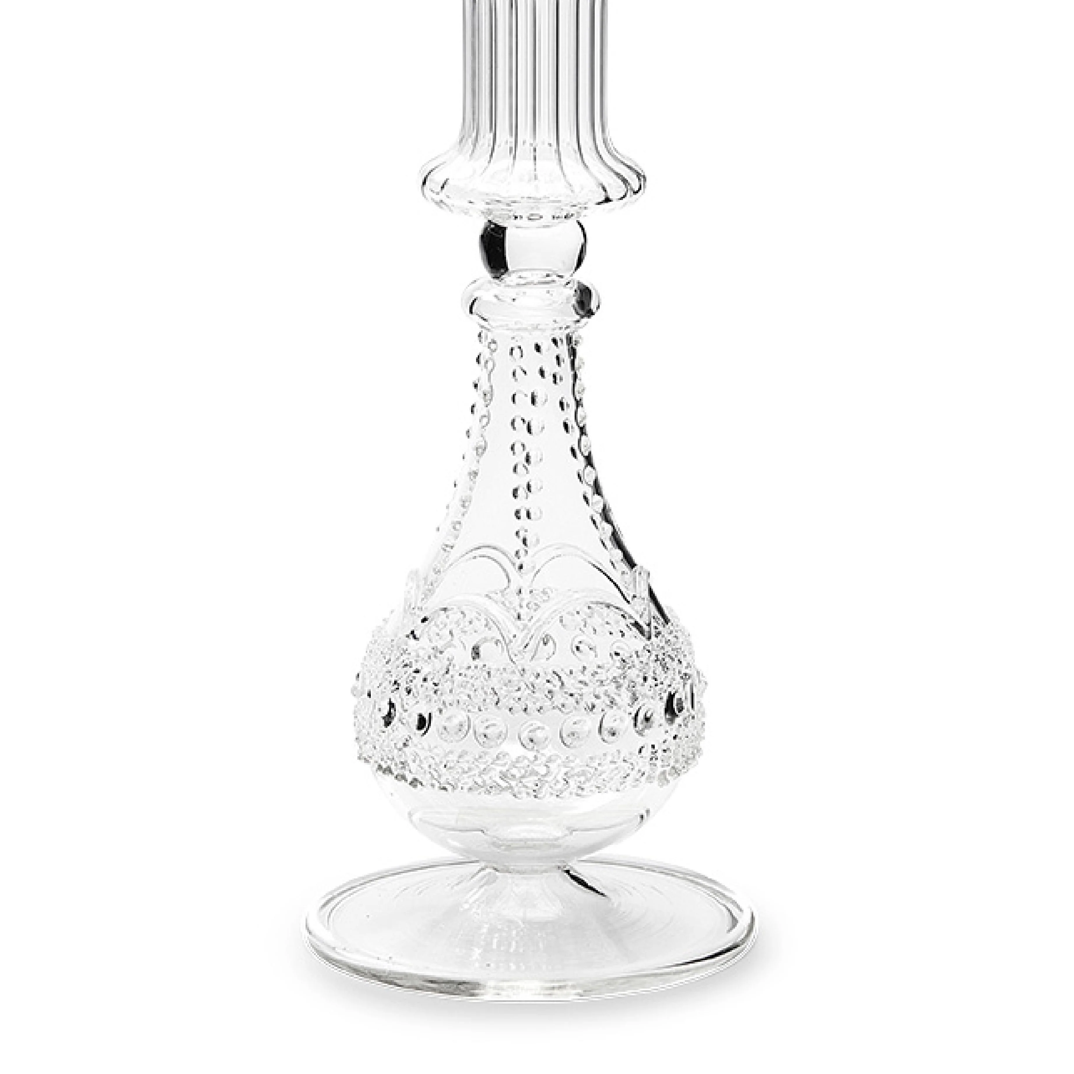Bounty Taper Candle Holder | Glass | 19cm - Image 3