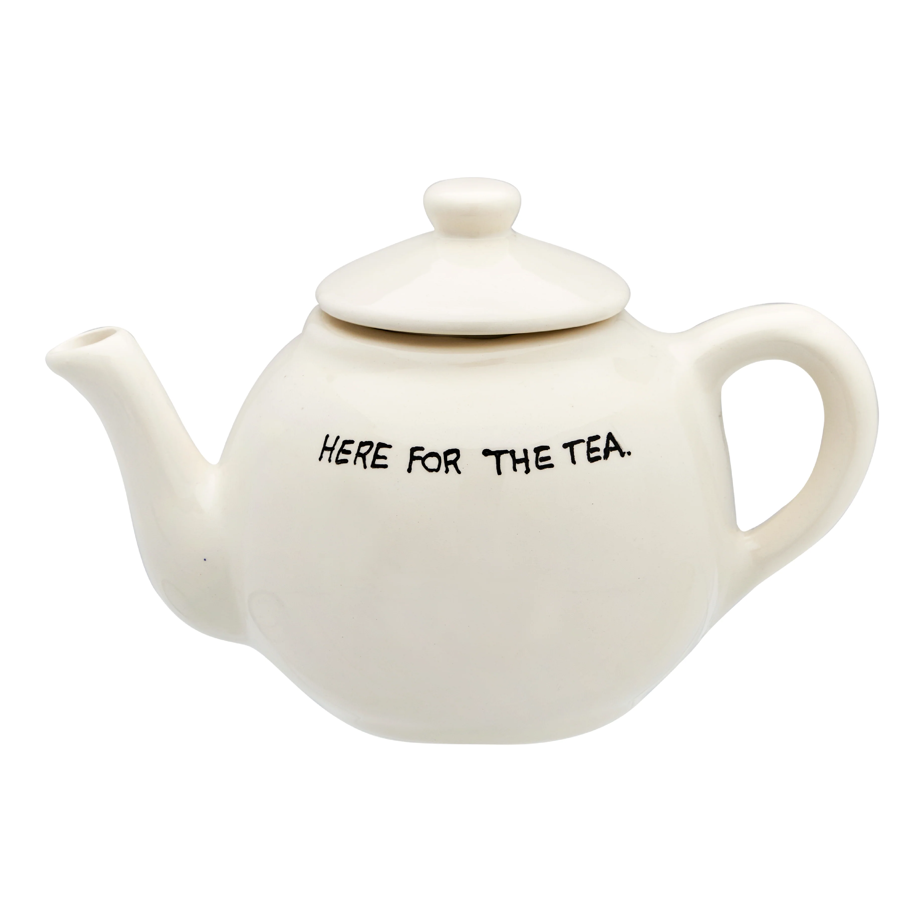 Ceramic 'Here for the Tea' Teapot | 28cm