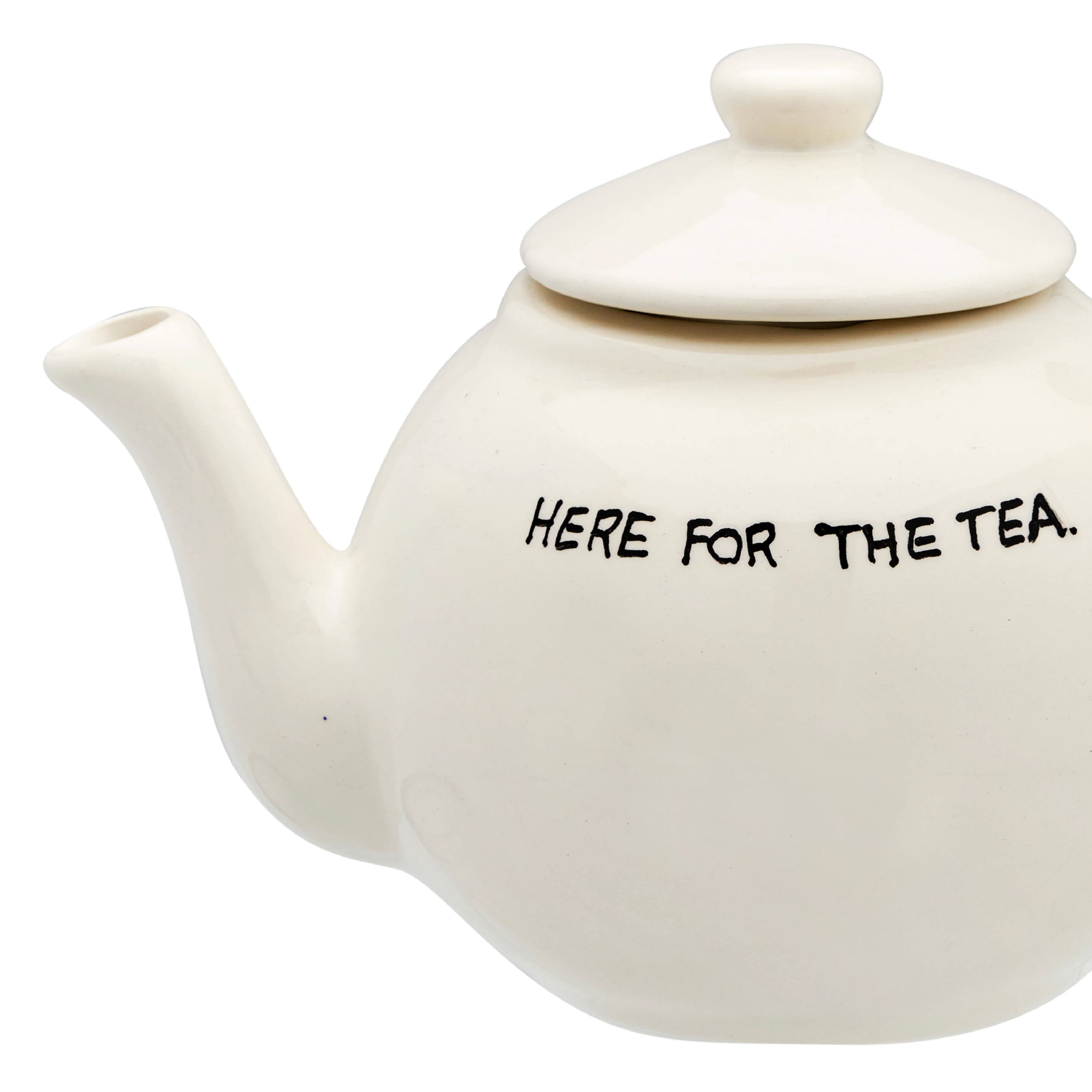 Ceramic 'Here for the Tea' Teapot | 28cm - Image 2