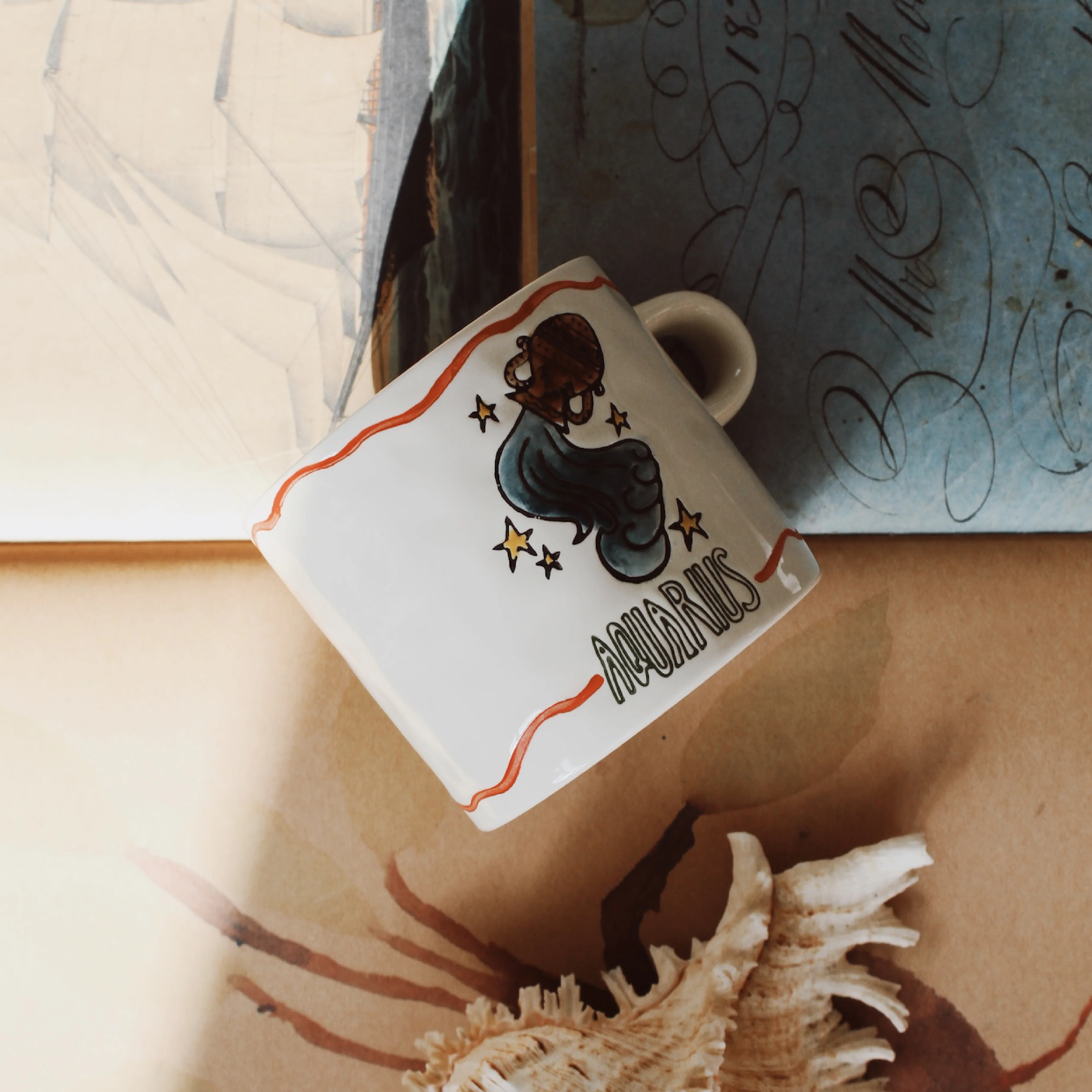 Ceramic Horoscope Mug | Aquarius - Image 2