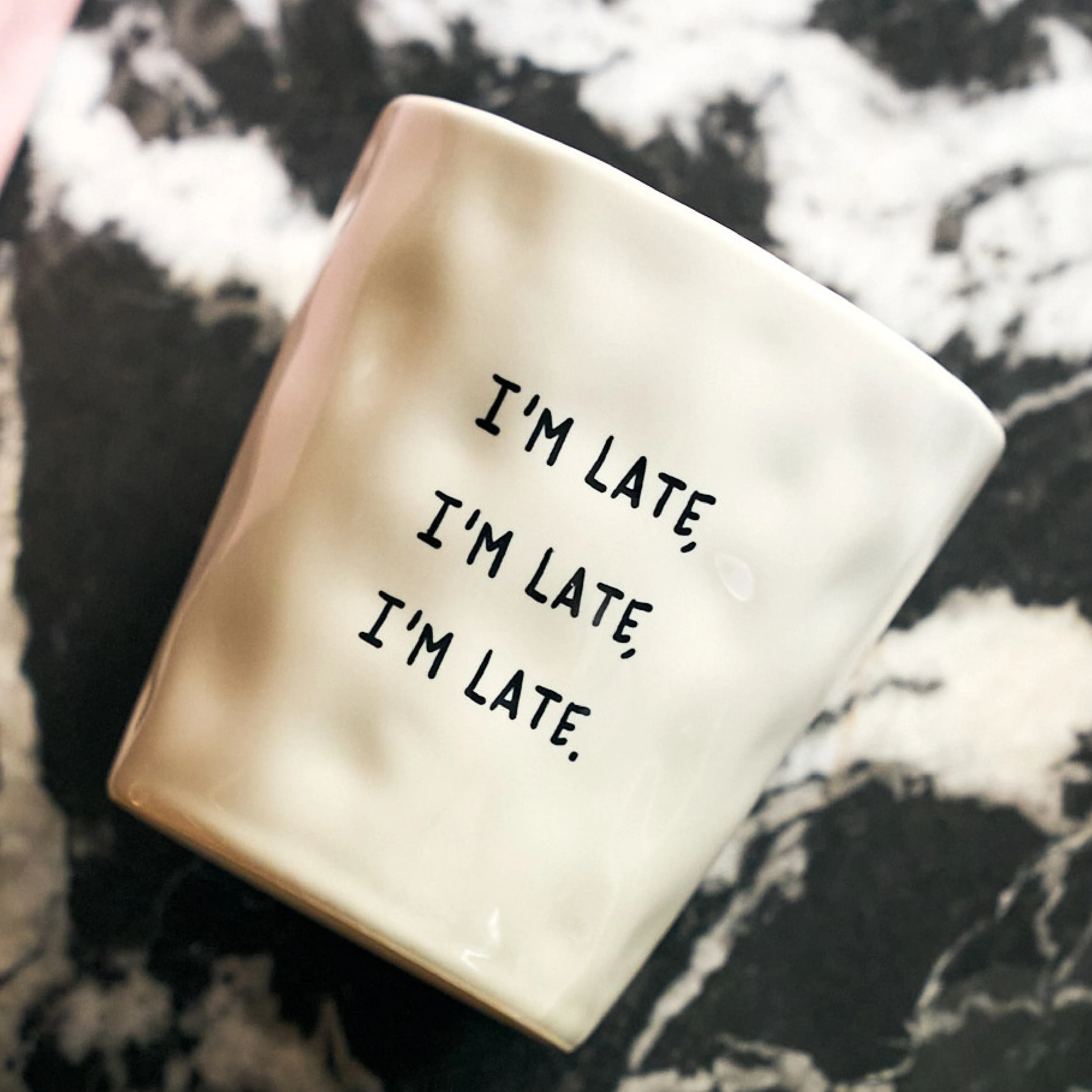 Ceramic 'I'm Late' Coffee Cup | Alice in Wonderland Collection - Image 3