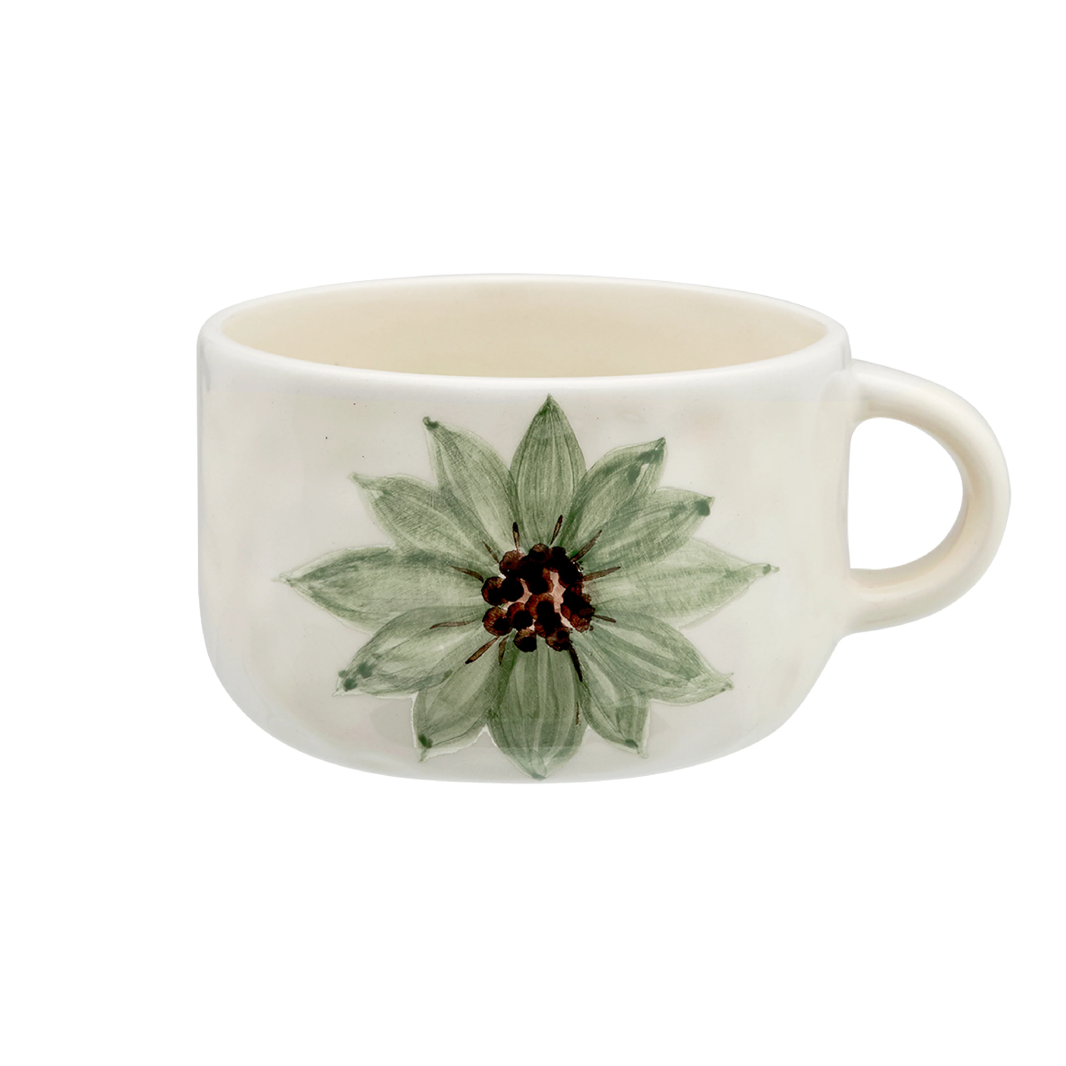Ceramic Lily Cappuccino Mug | 11cm