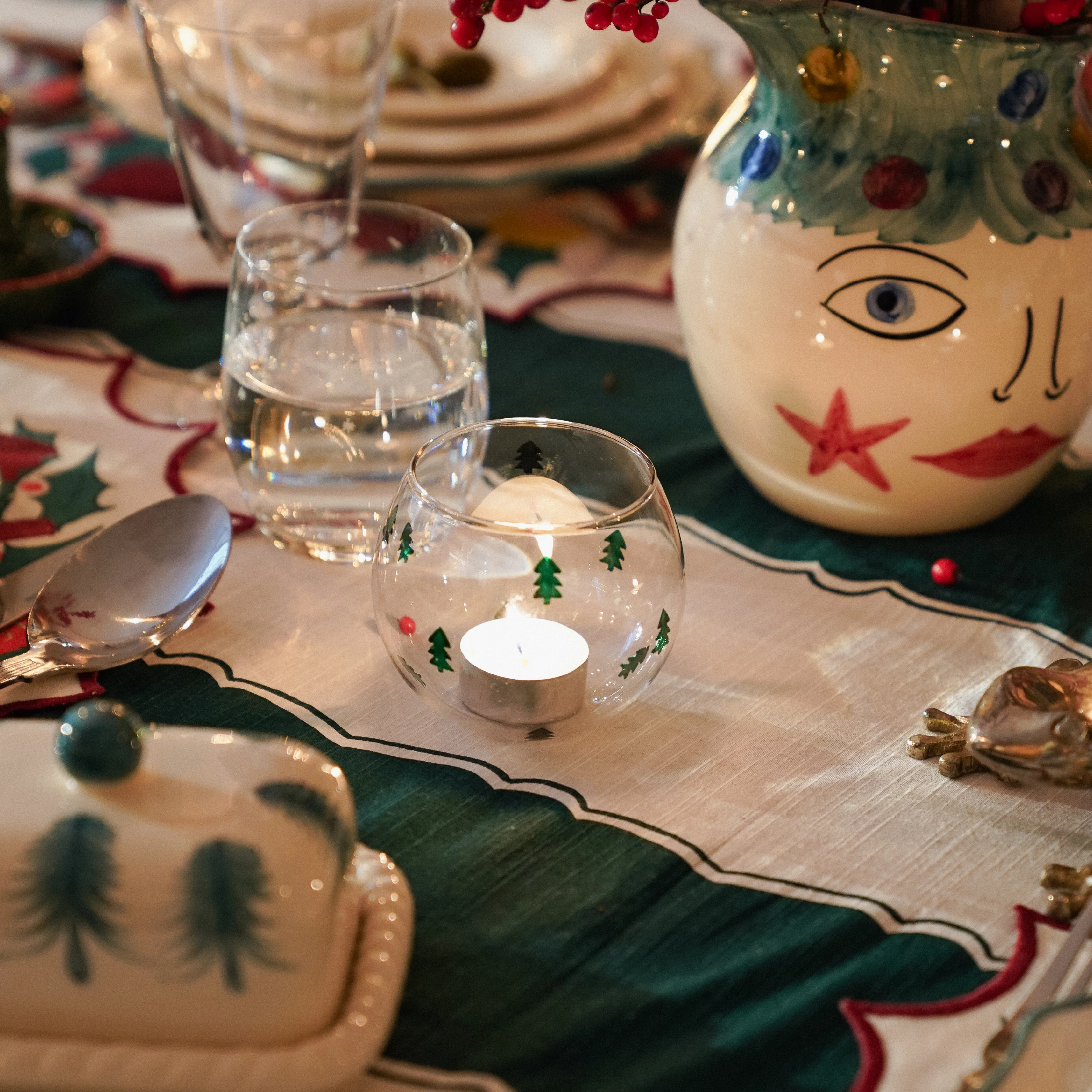 Christmas Forest Tealight Holder - Image 2