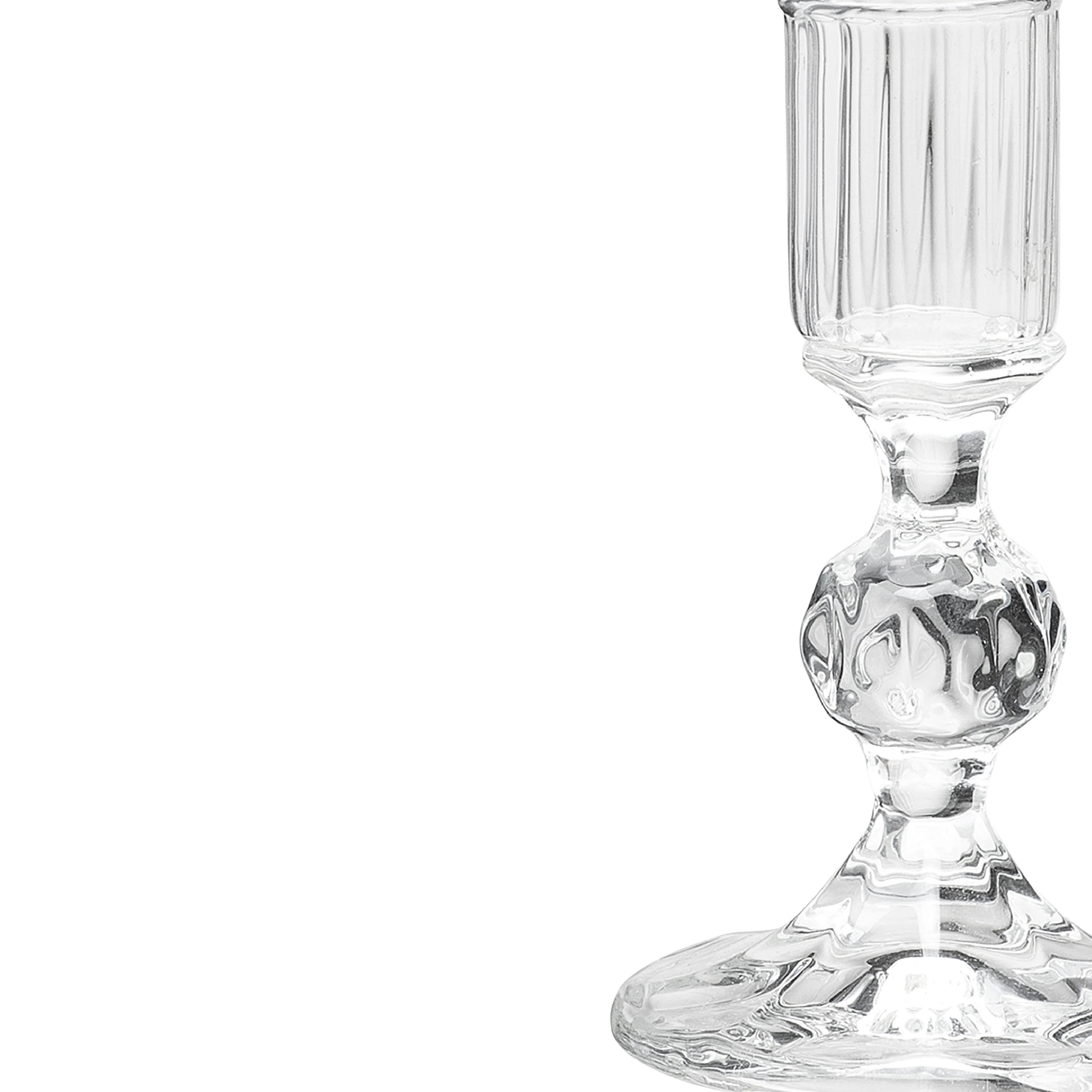 Clear Gemma Candle Holder | 10.5cm - Image 3