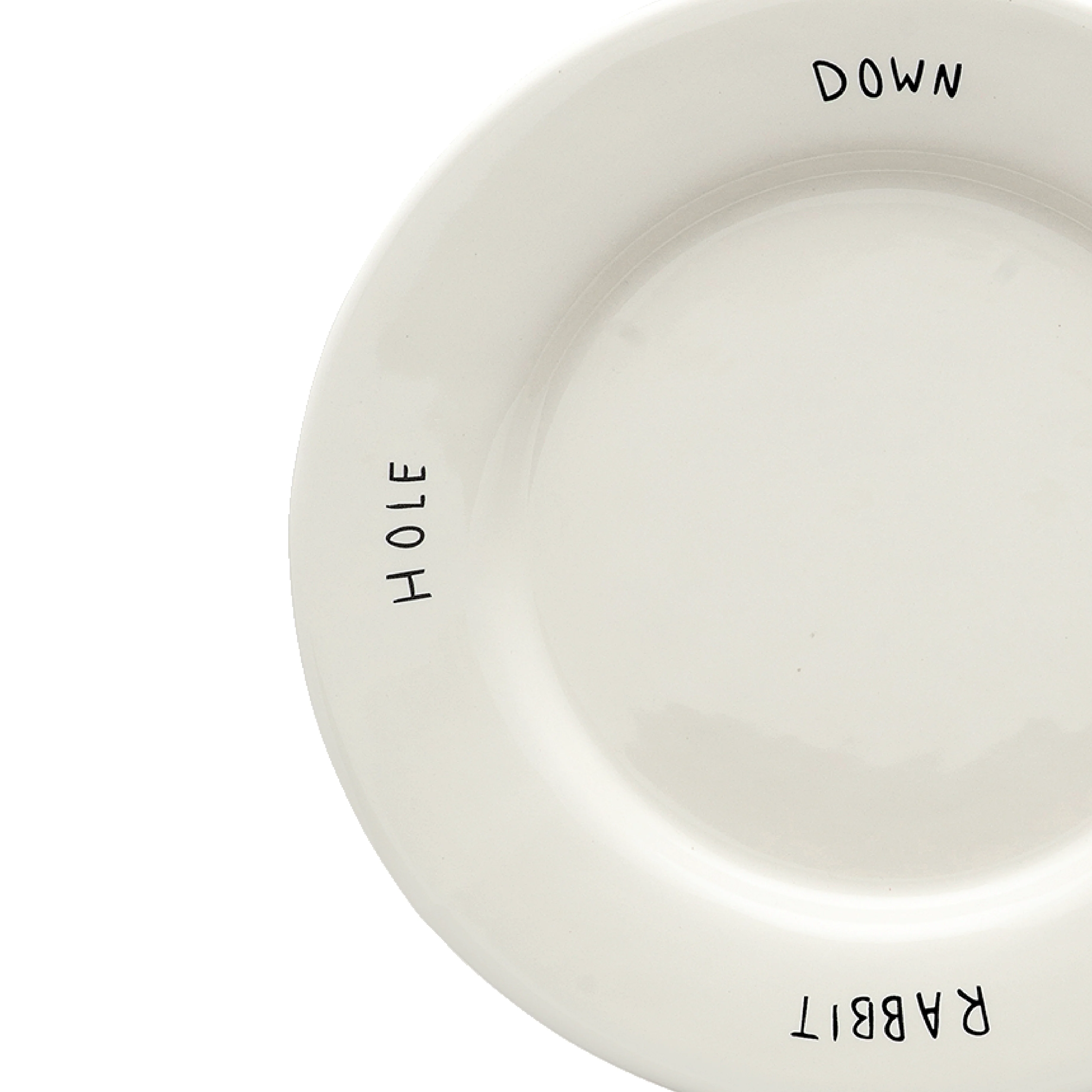 Down the Rabbit Hole Breakfast Plate | Alice in Wonderland Collection | 23cm - Image 3
