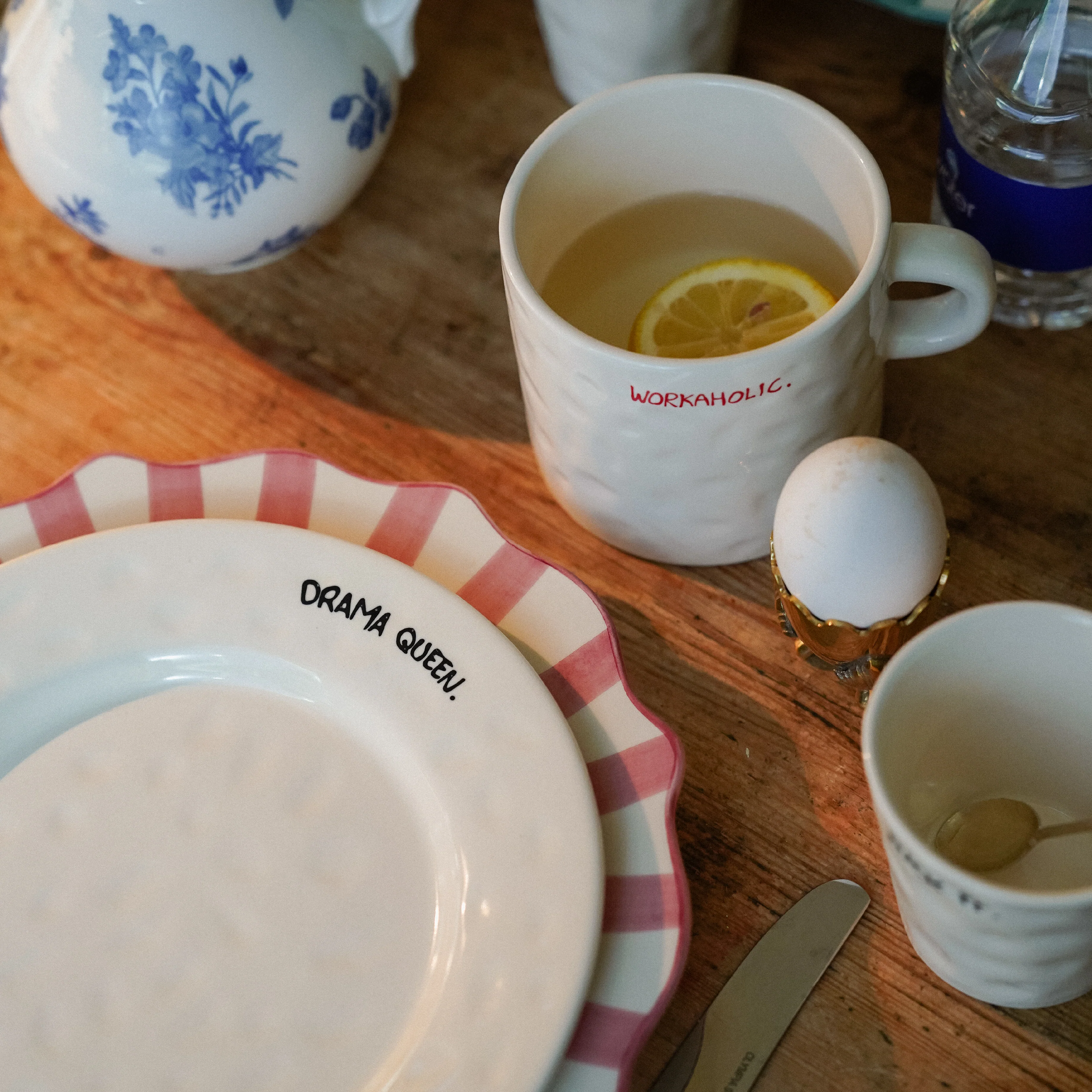 'Drama Queen' Breakfast Plate | White - Image 2