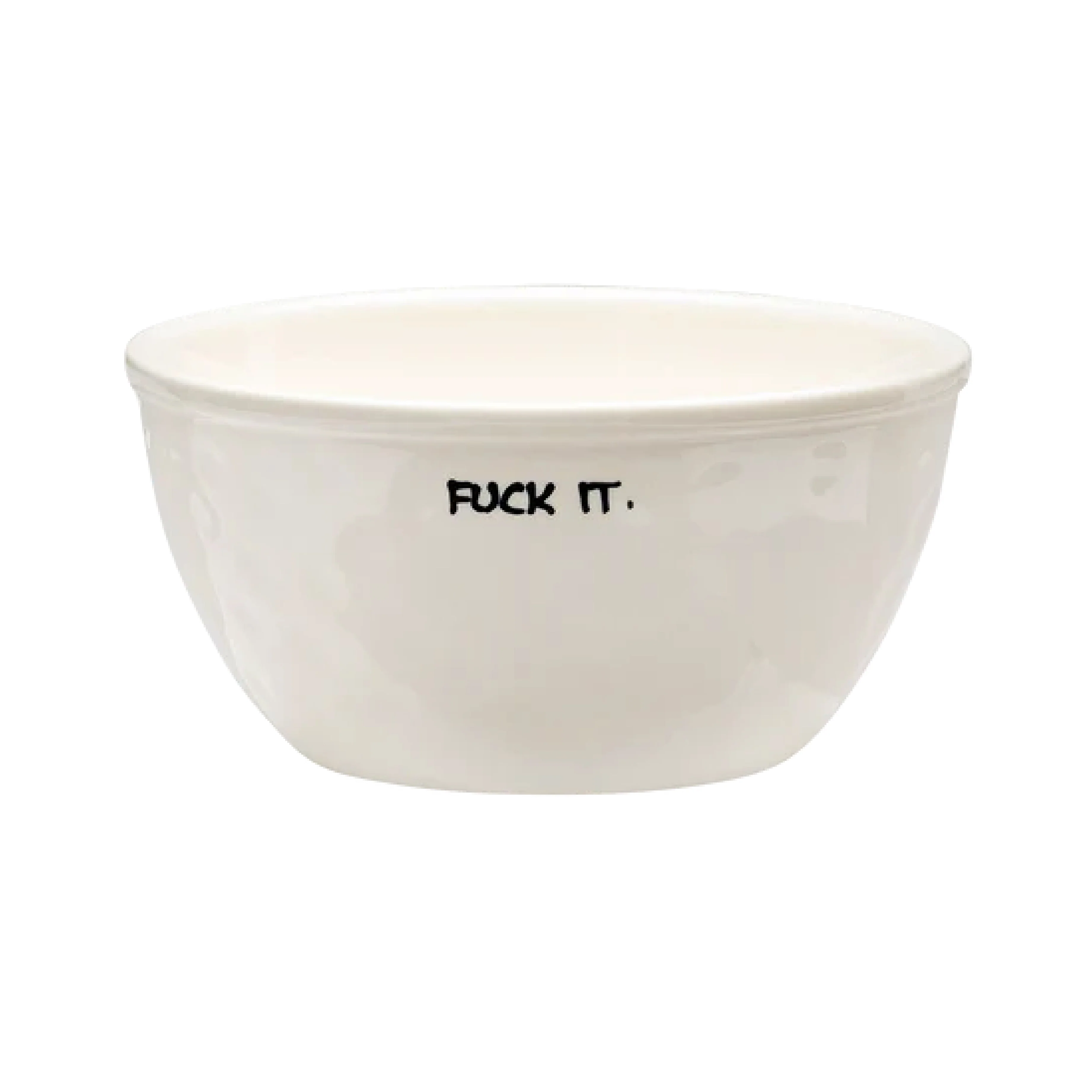 'Fuck It' Ceramic Bowl | White