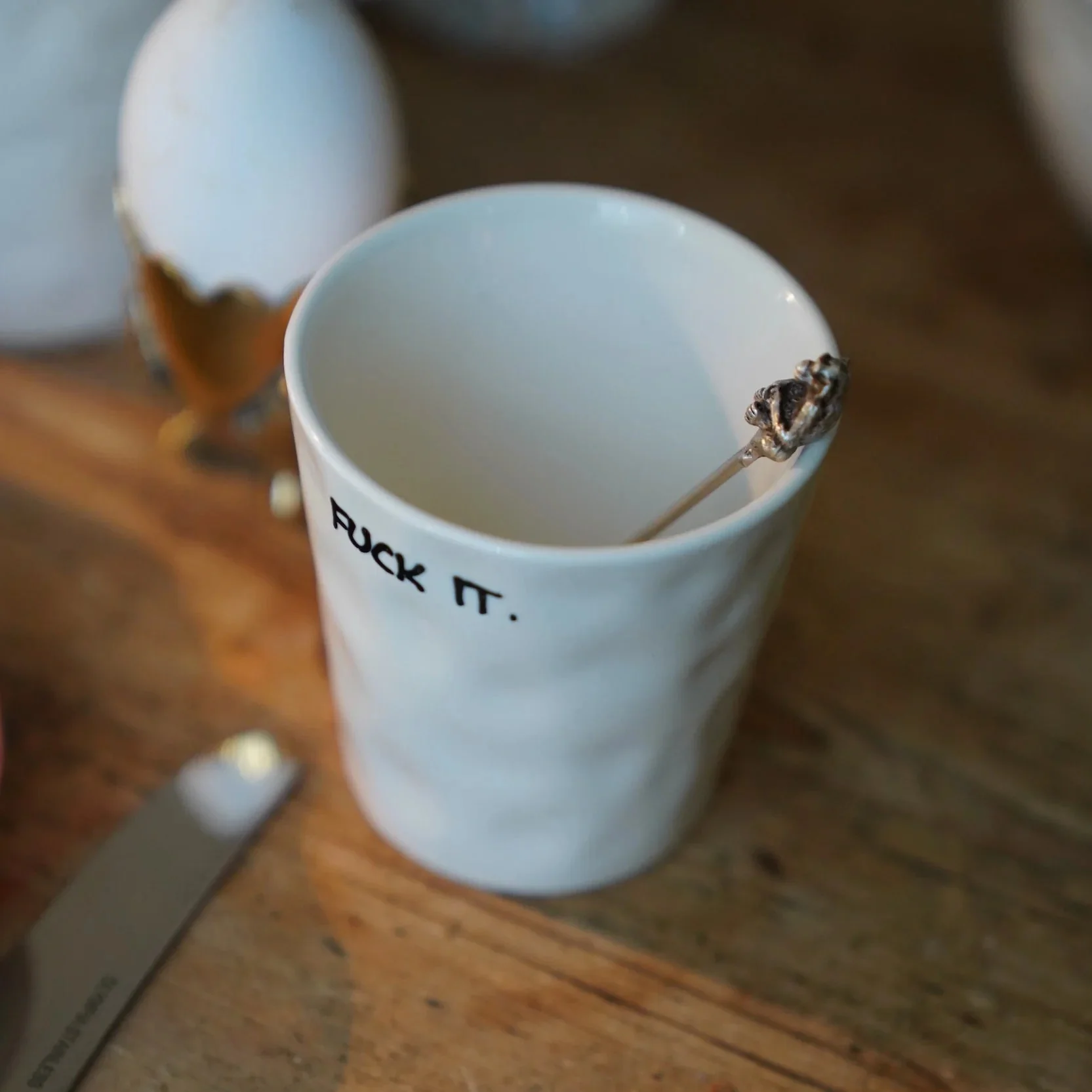 'Fuck It' Ceramic Coffee Cup - Image 2