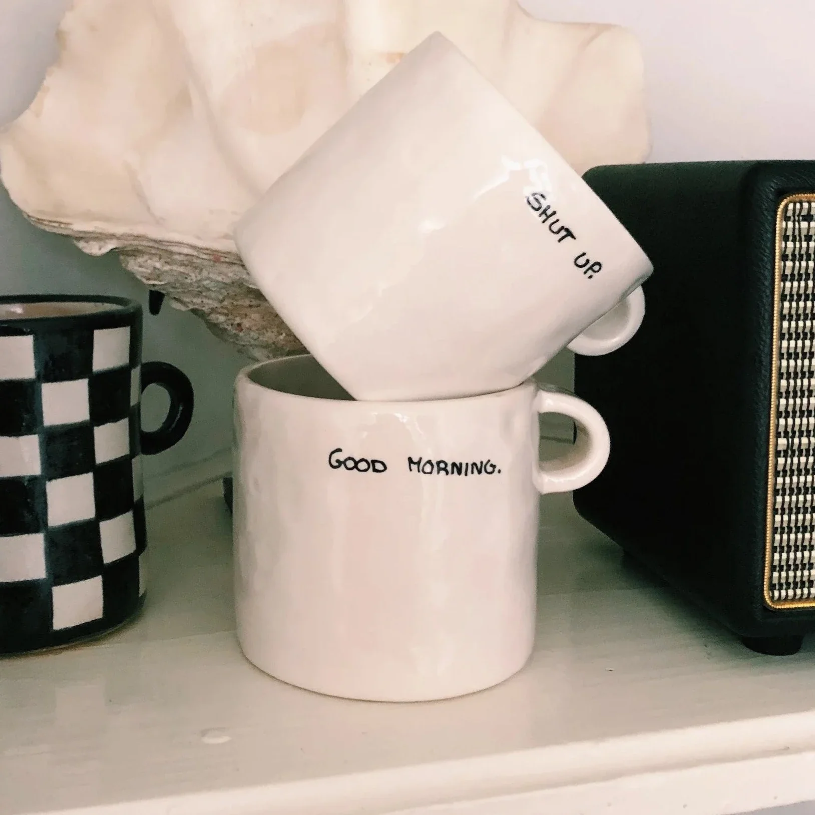 'Good Morning' Ceramic Mug | White - Image 3
