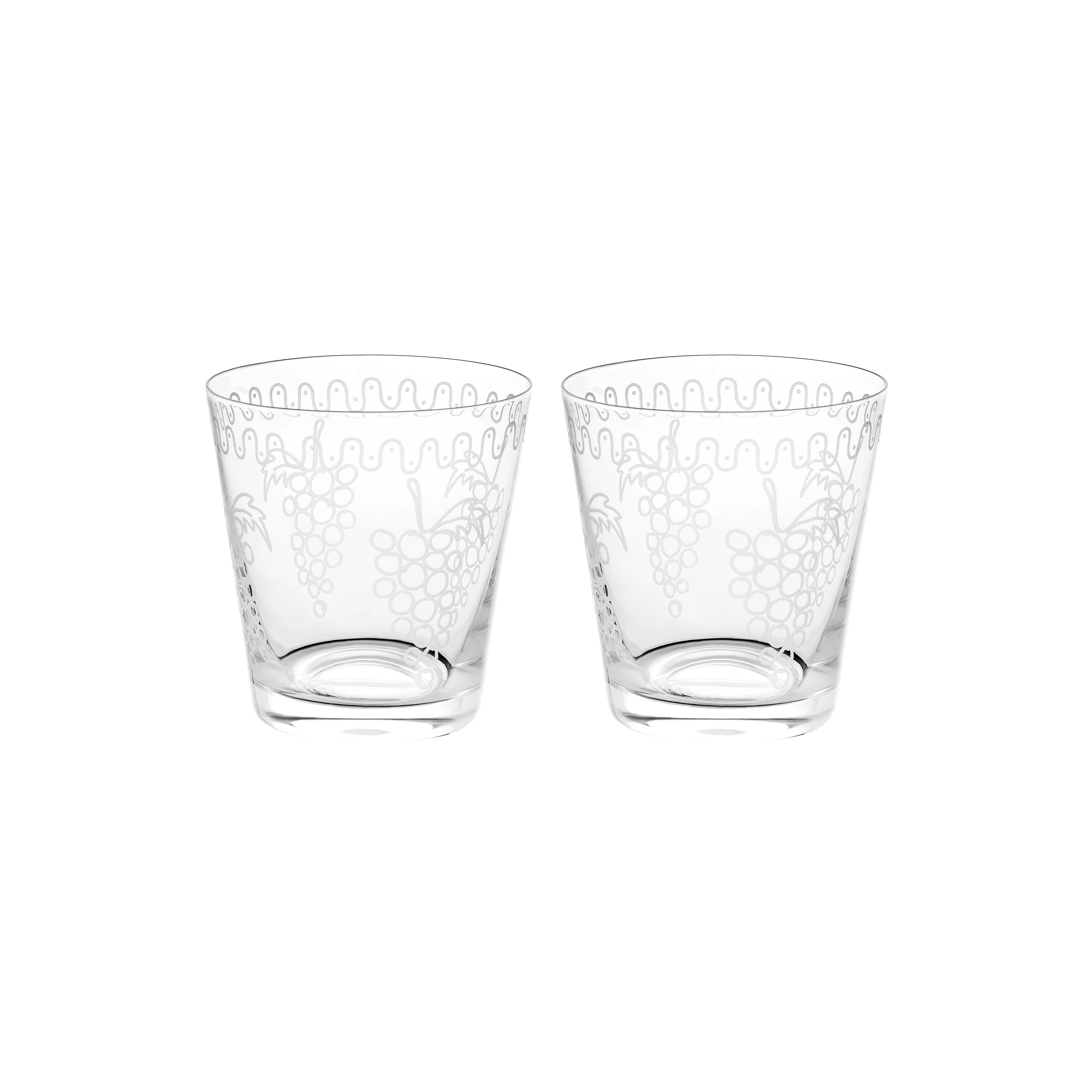 Grapevine Water Glasses | 10cm | Set of 2