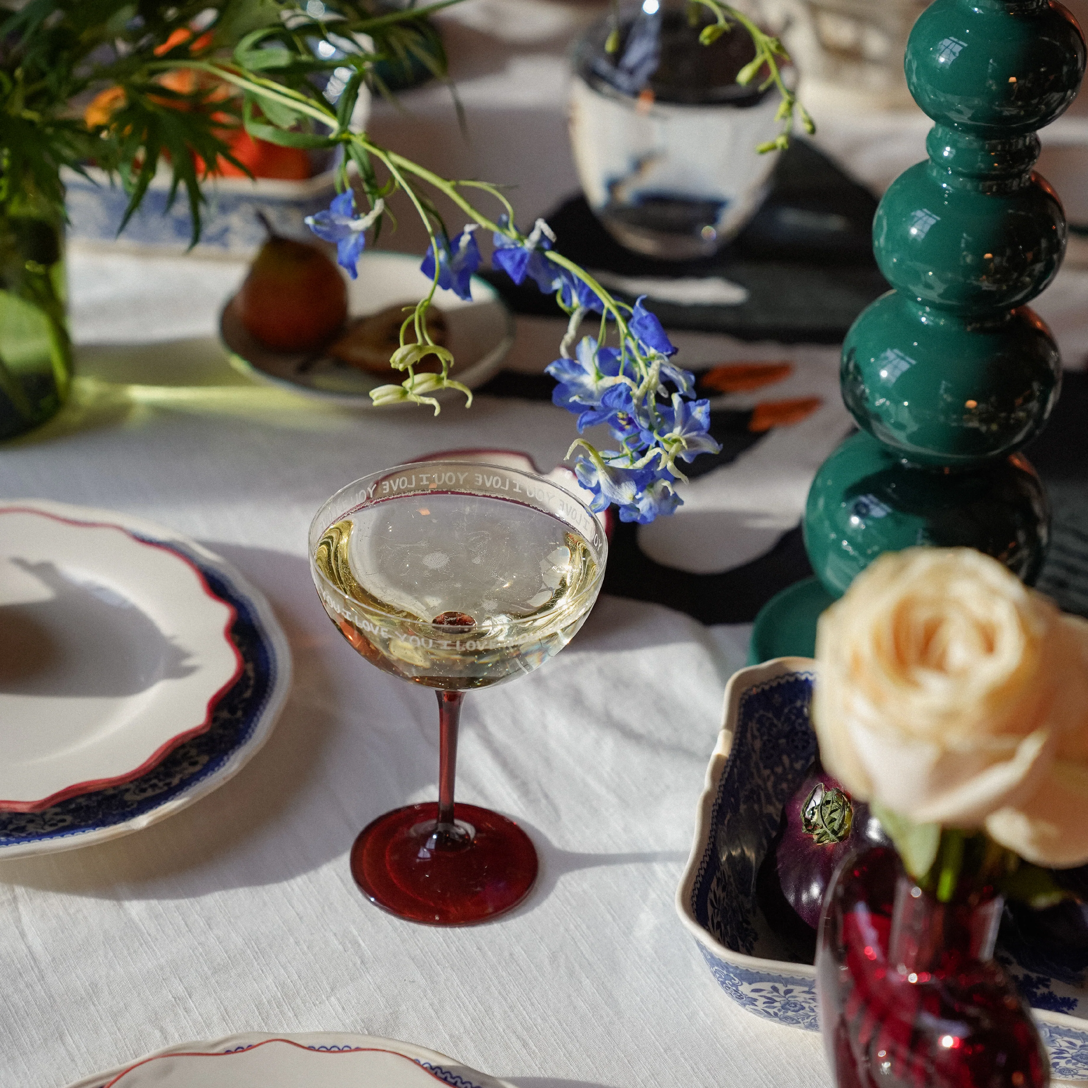 'I Love You' Champagne Glass - Image 2