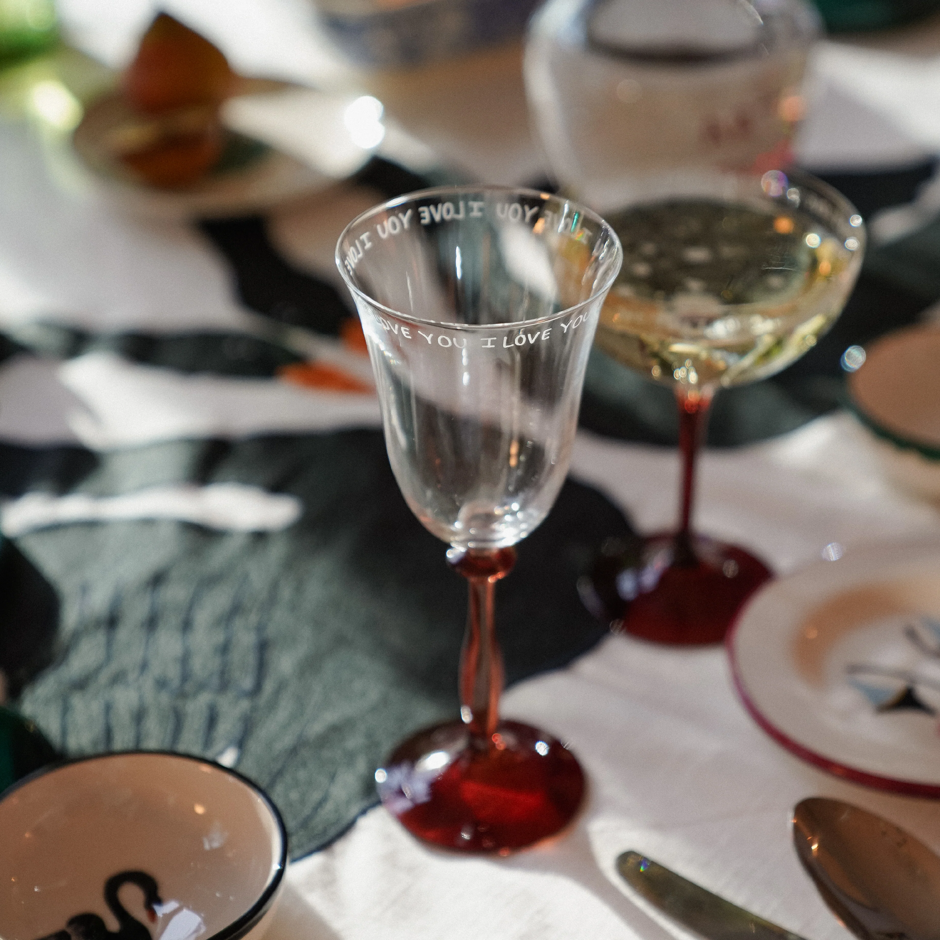 'I Love You' Wine Glass - Image 2