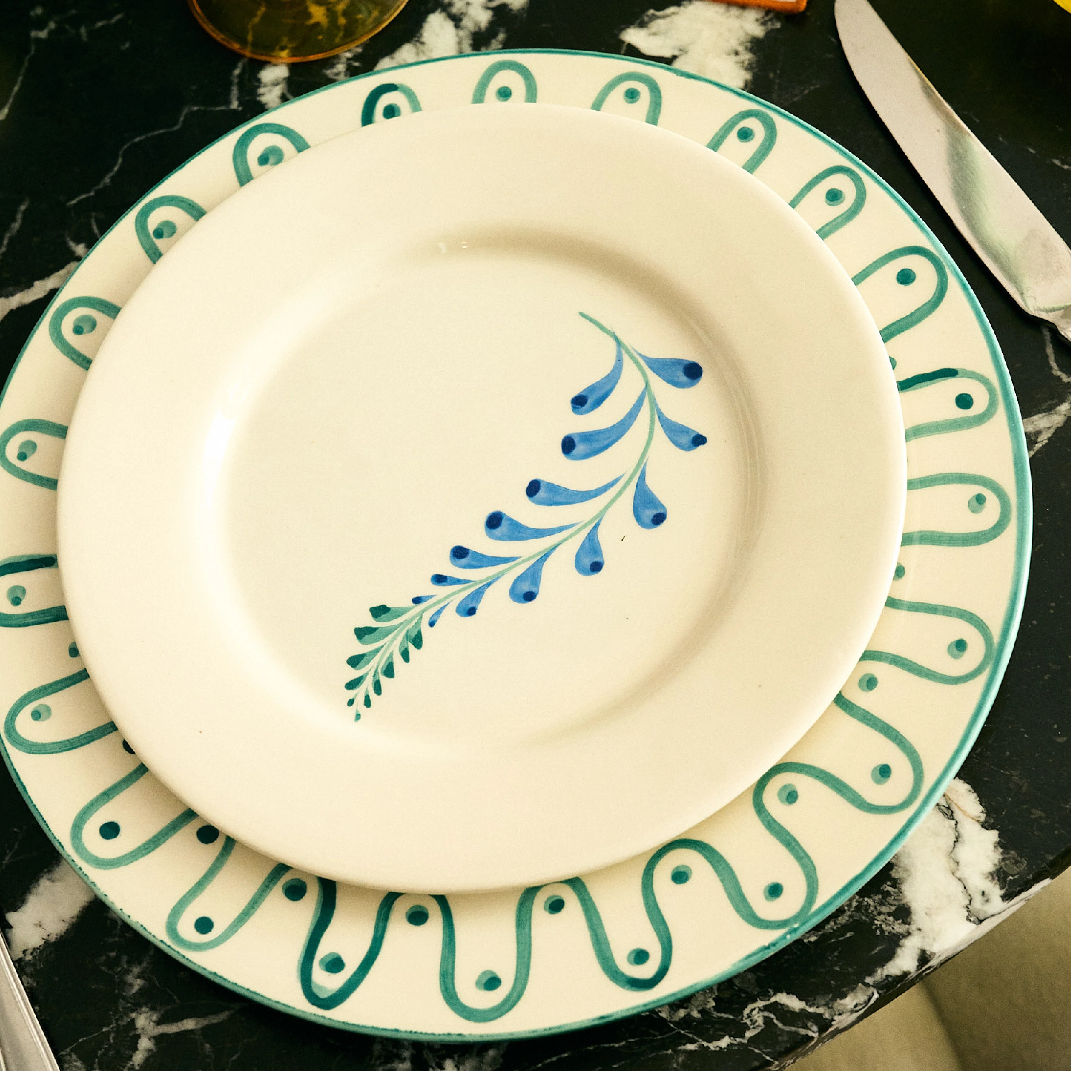 Indigo Flora Breakfast Plate | 22cm - Image 2
