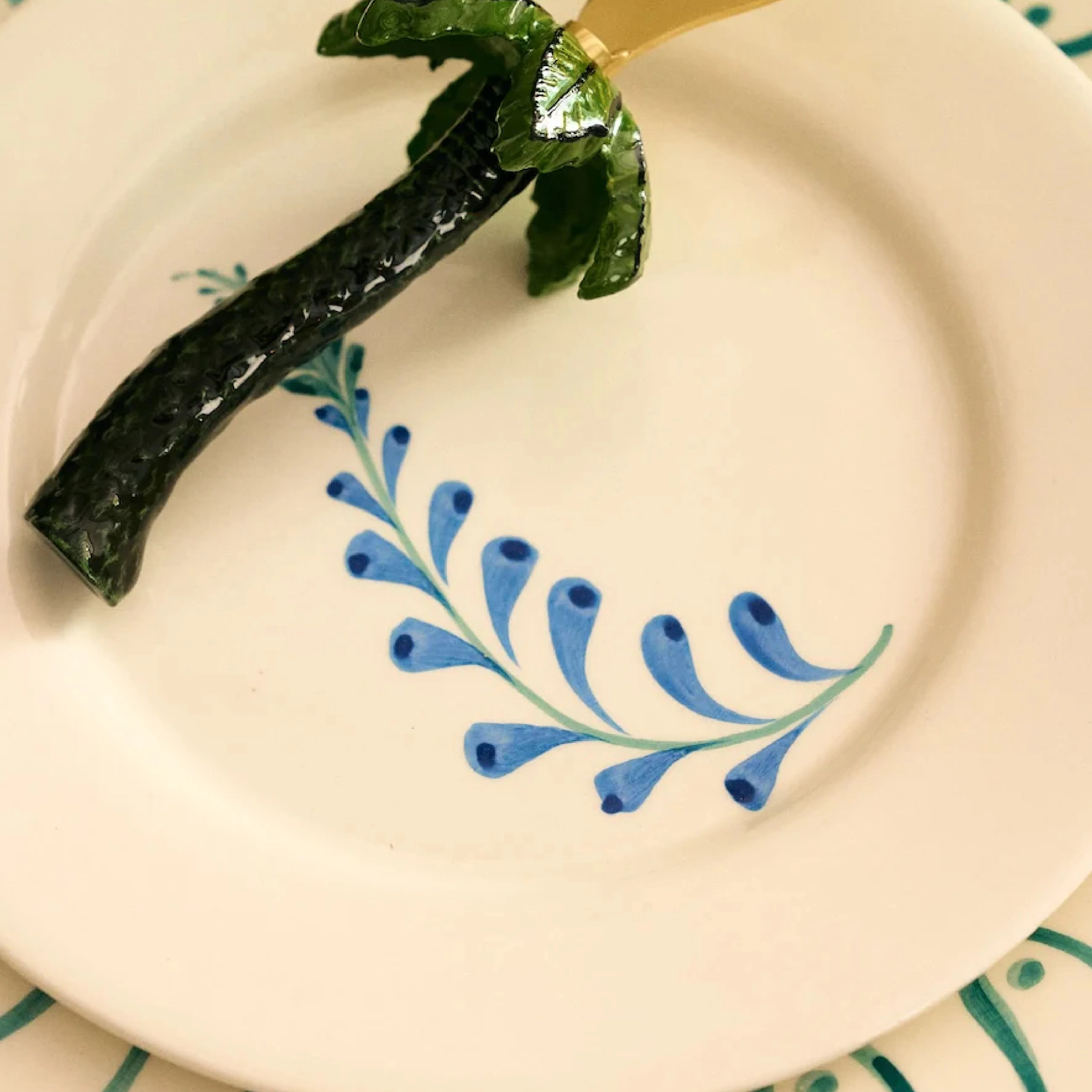 Indigo Flora Breakfast Plate | 22cm - Image 4