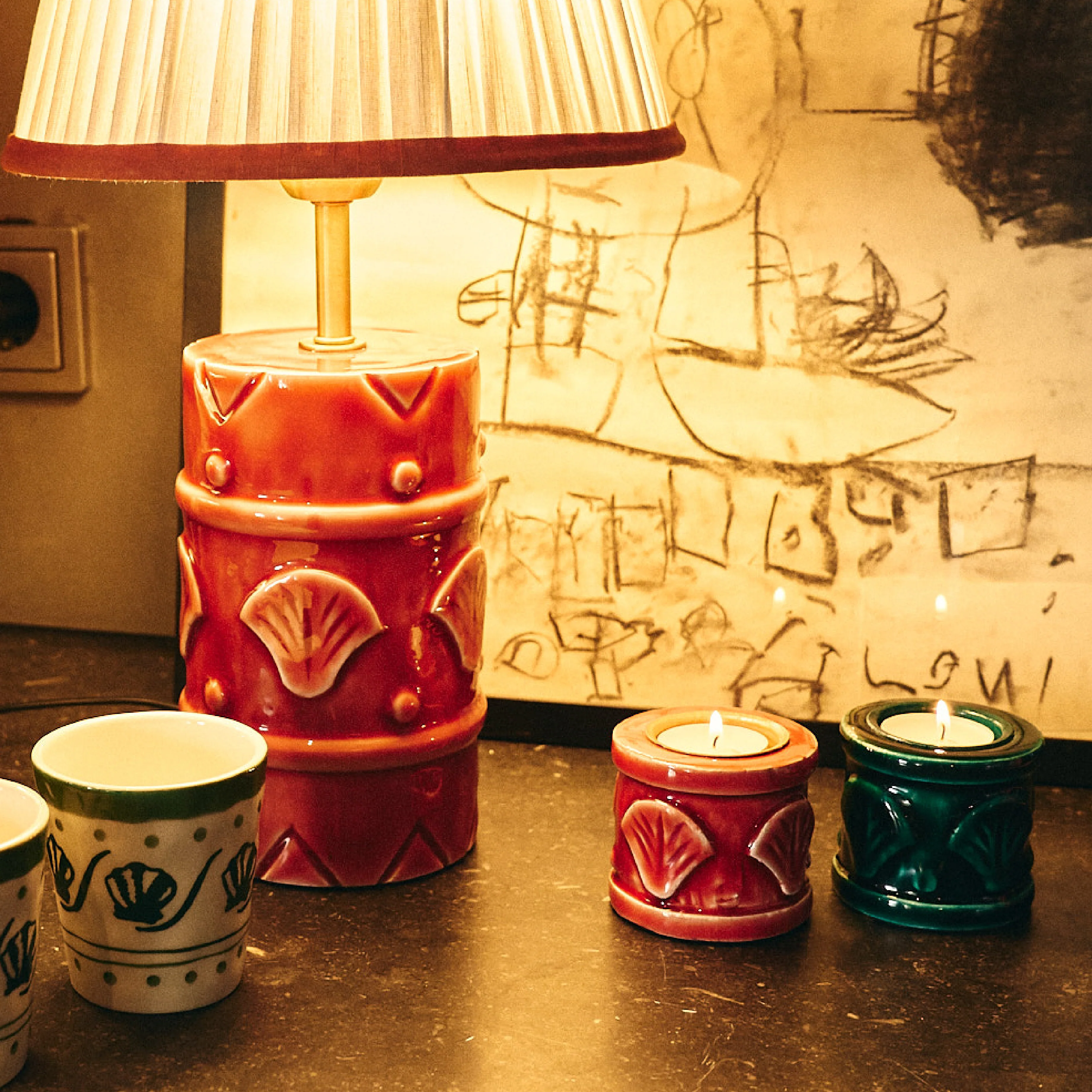 Laurel Shell Tealight Holder | 8cm - Image 2