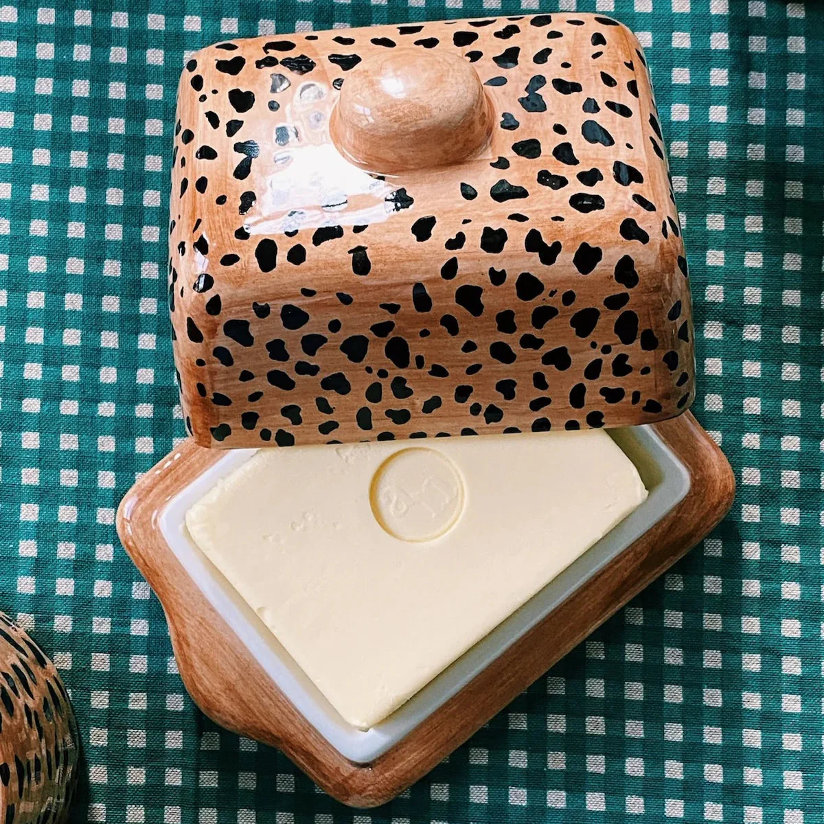 Leopard Print Butter Dish - Image 3