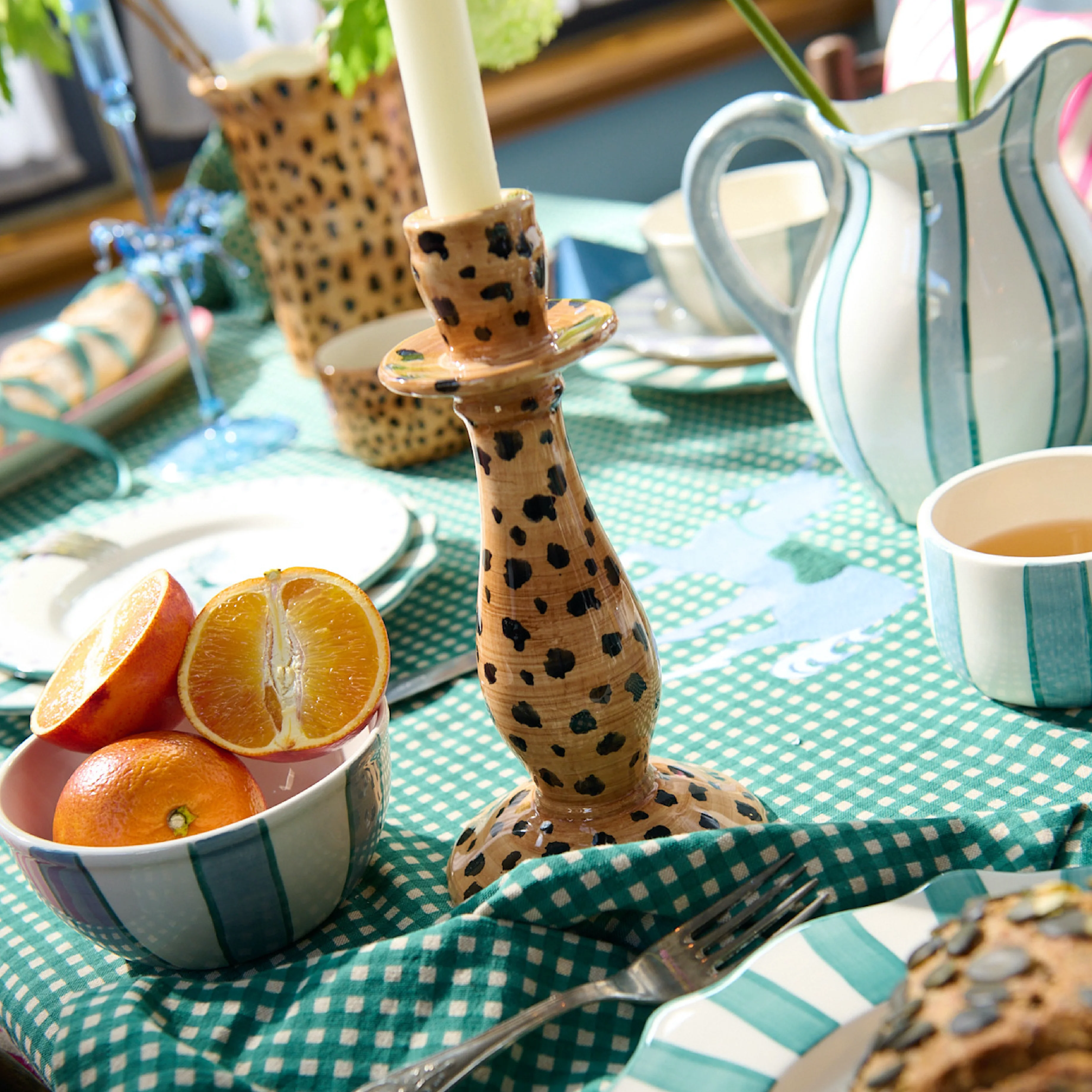 Leopard Print Candle Holder - Image 3