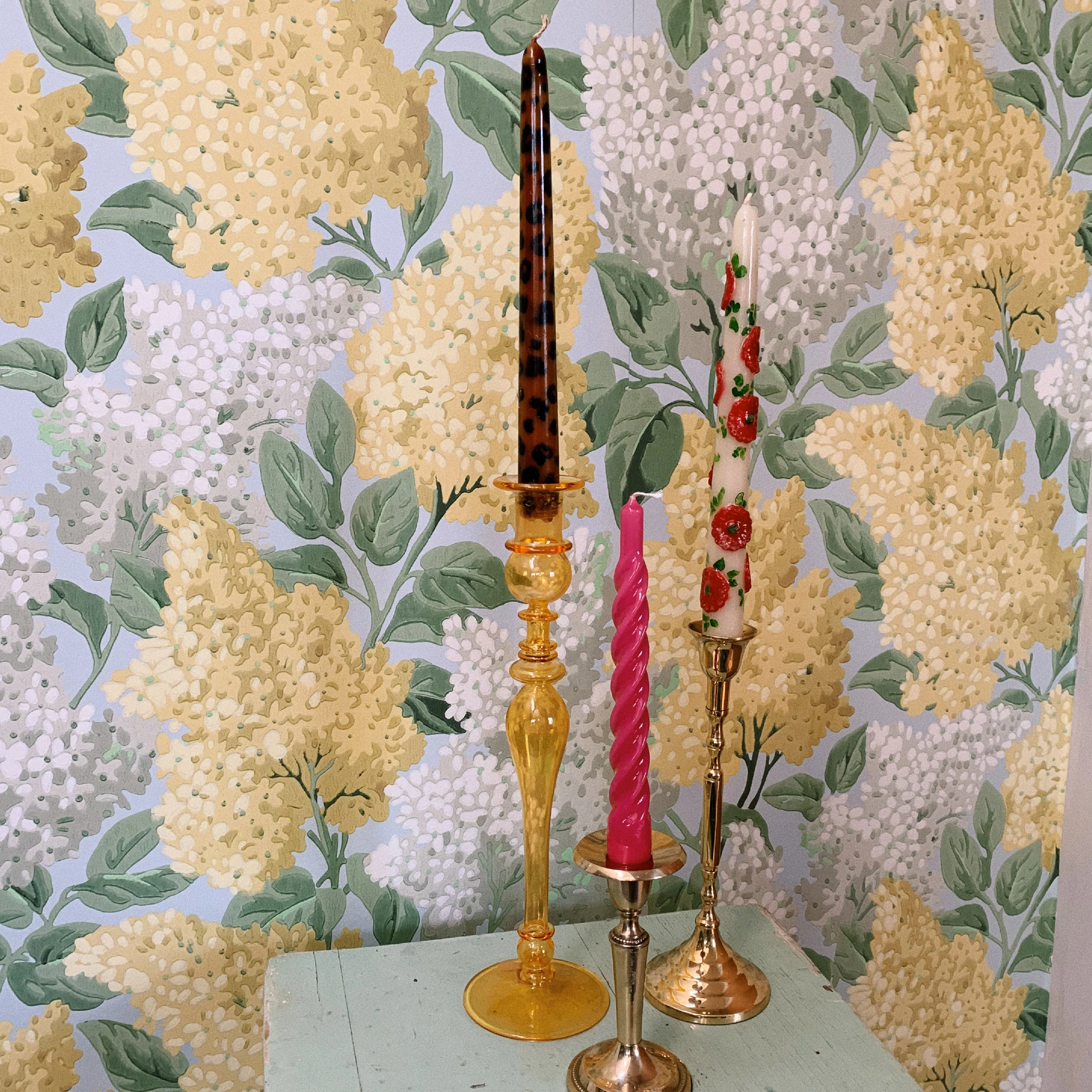 Leopard Print Taper Candles | Set of 2 - Image 2