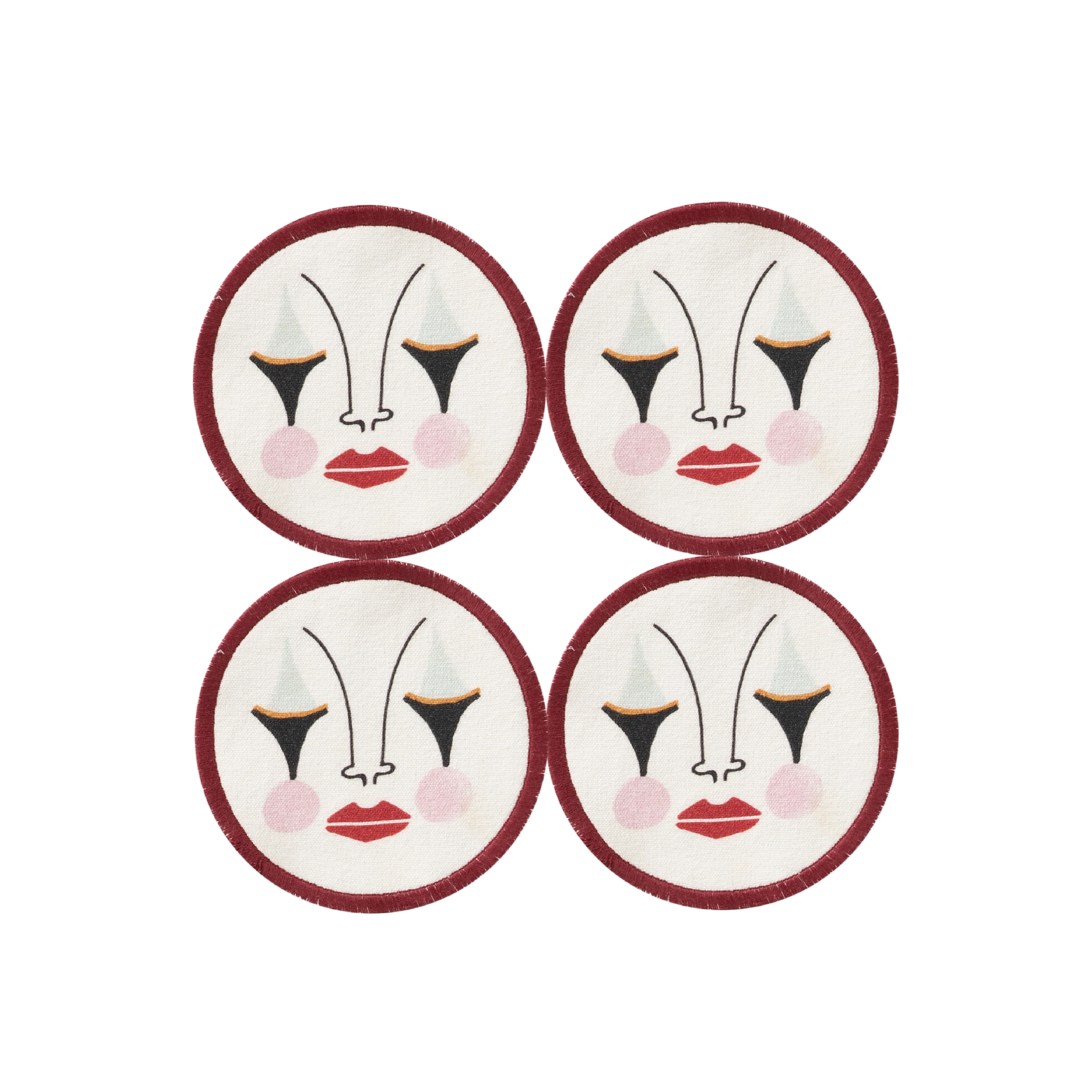 Pierrot Coasters | Set of 4