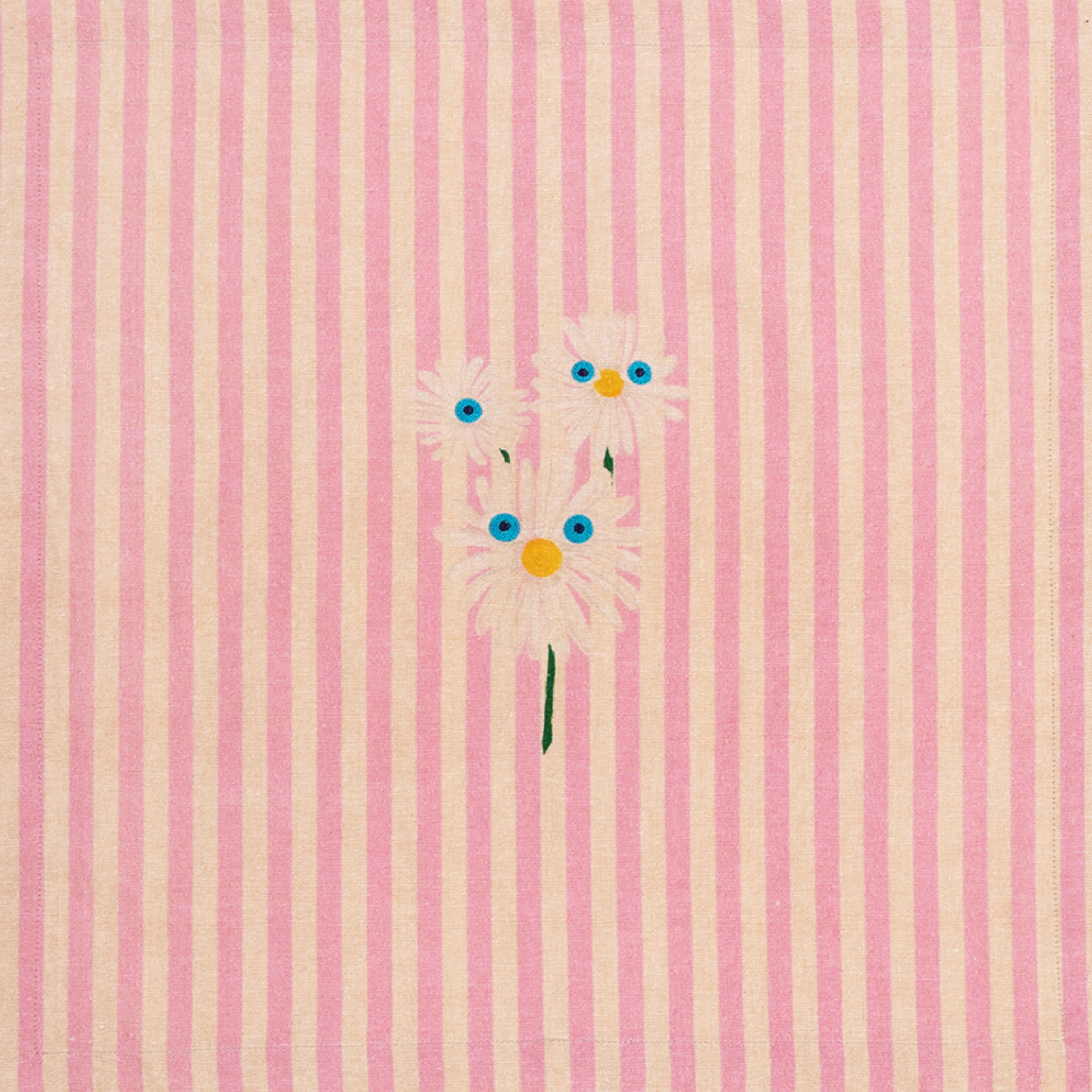 Trippy Flower Napkins | Pink & White | Set of 2 - Image 3
