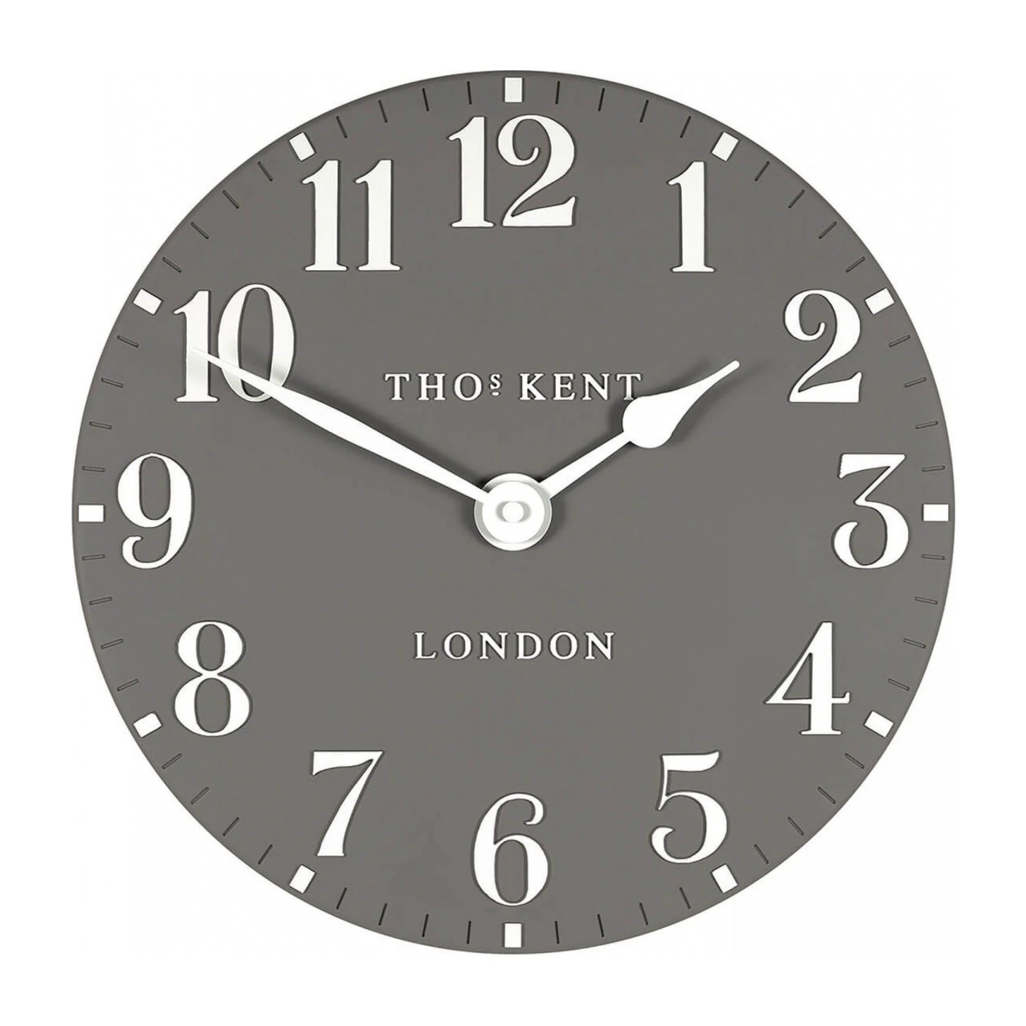 Arabic Wall Clock | Dolphin Grey | 12"