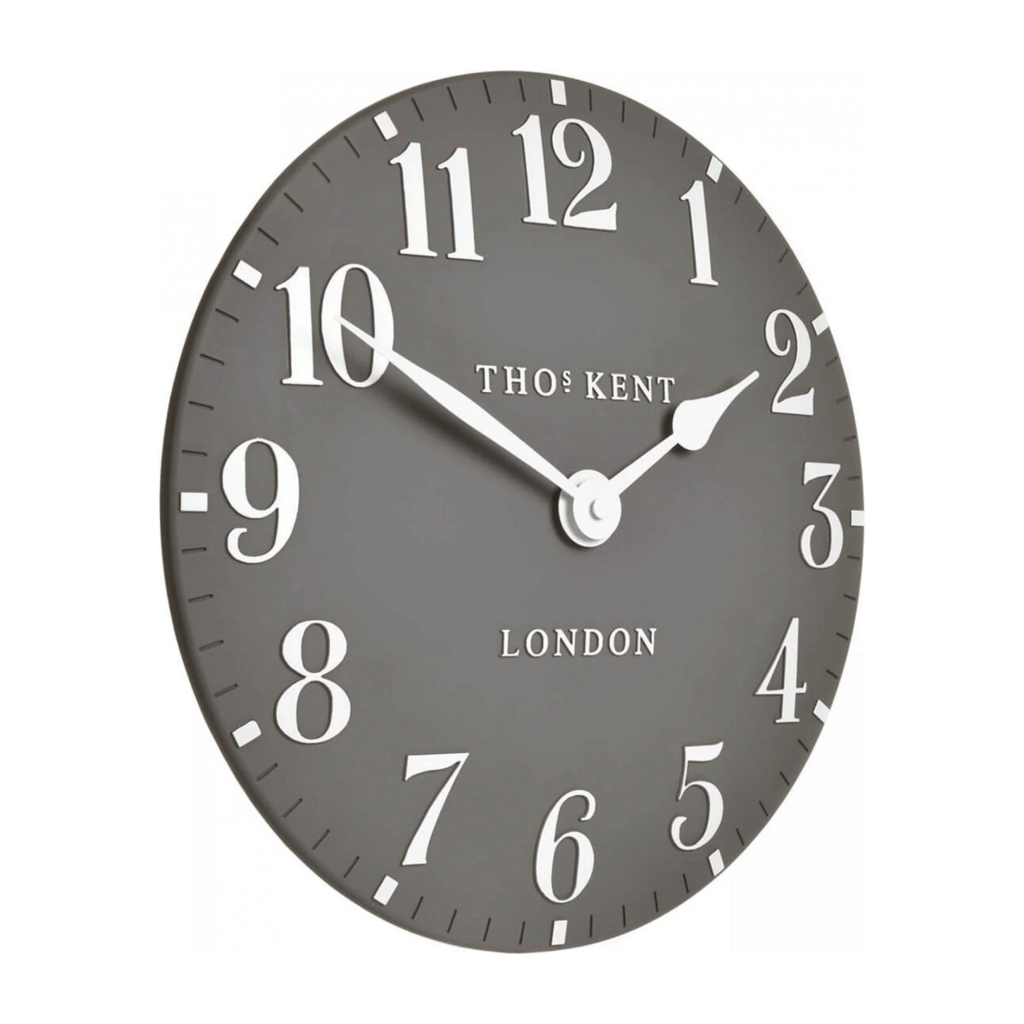 Arabic Wall Clock | Dolphin Grey | 12" - Image 3