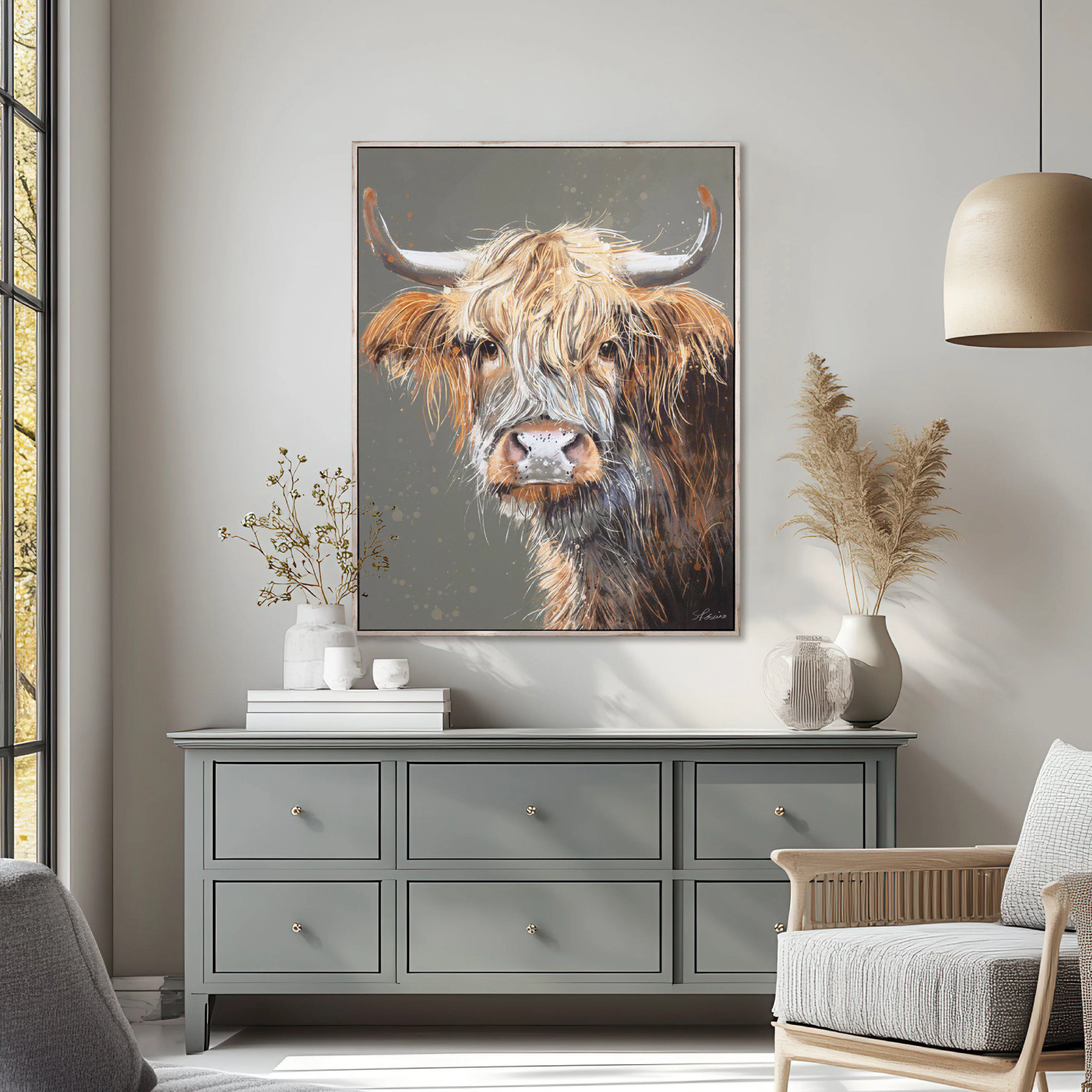 'Brodie' Framed Canvas | Sabrina Roscino | 71x90cm - Image 2