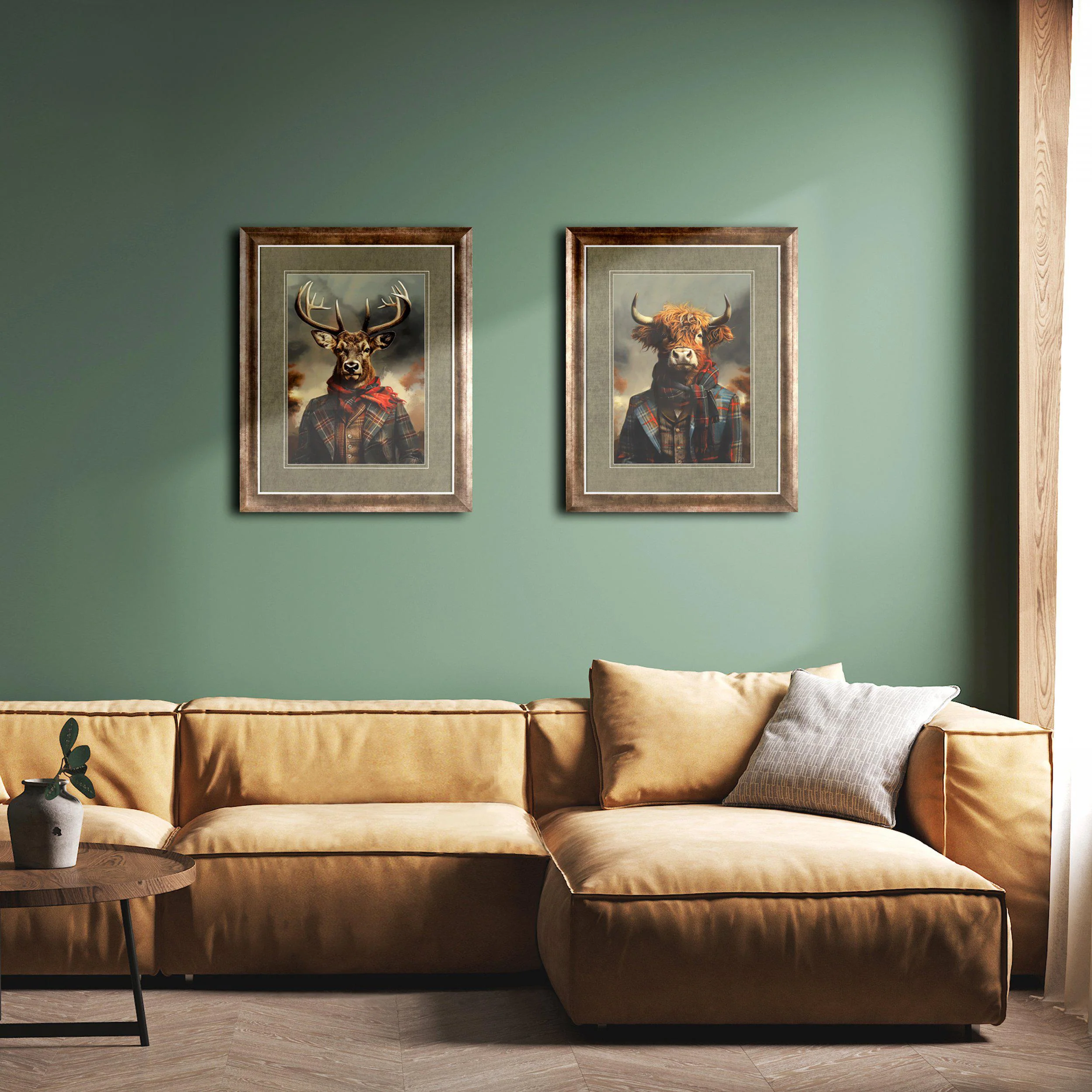 'Dapper Highlander' Wall Art | Faye Reynolds-Lydon | 77x62cm - Image 2