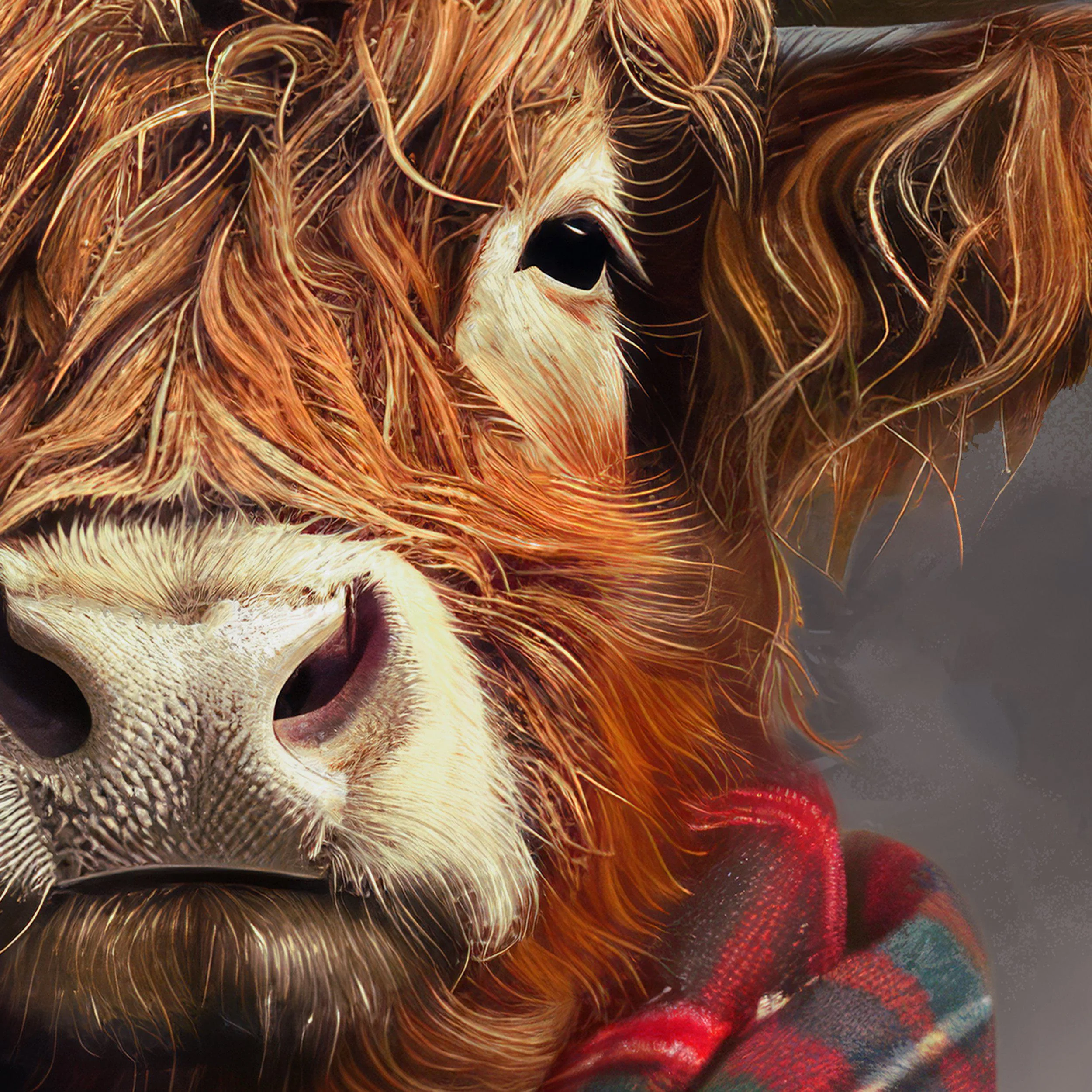 'Dapper Highlander' Wall Art | Faye Reynolds-Lydon | 77x62cm - Image 3