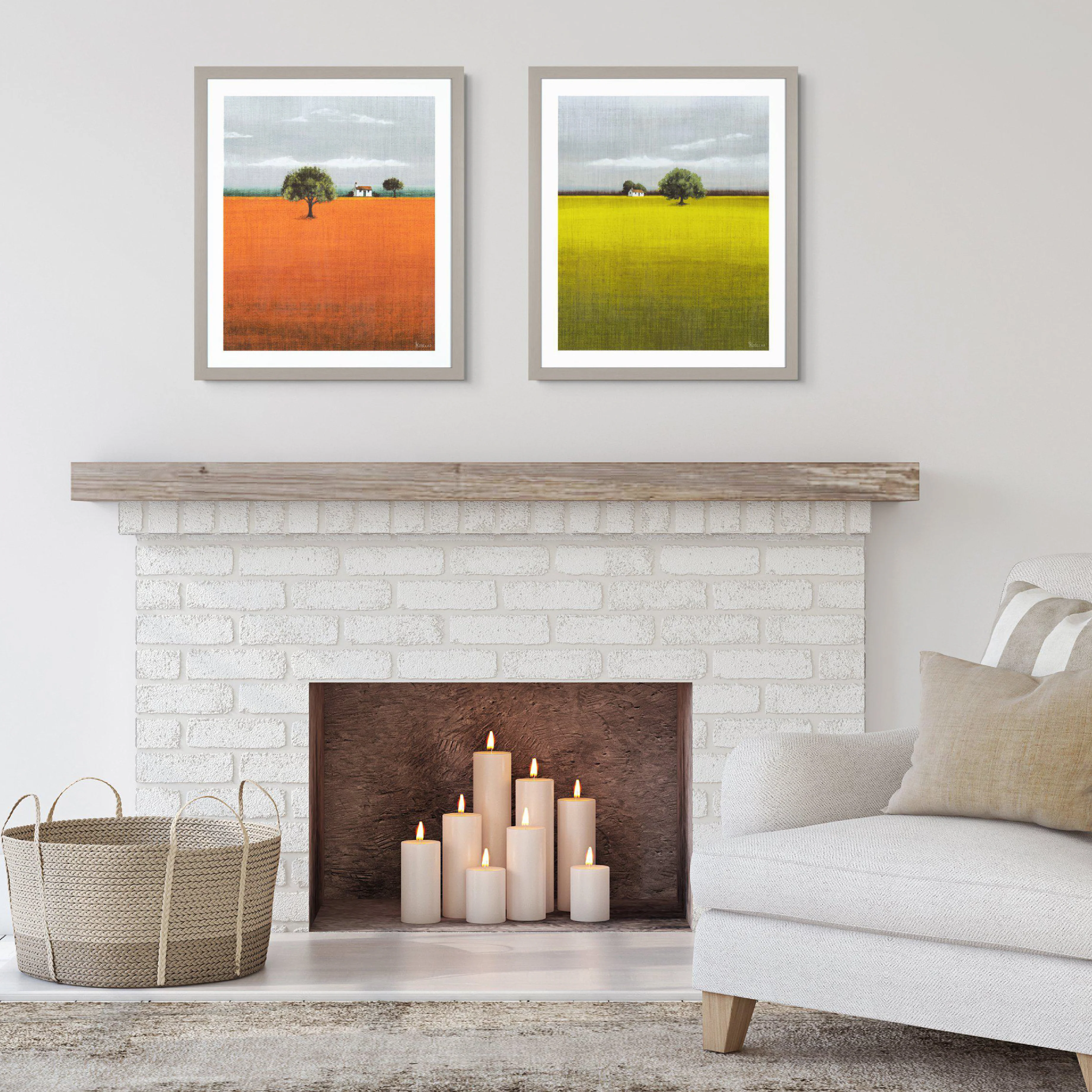 'Evening Glow' Framed Art | Sabrina Roscino | 60x70cm - Image 2