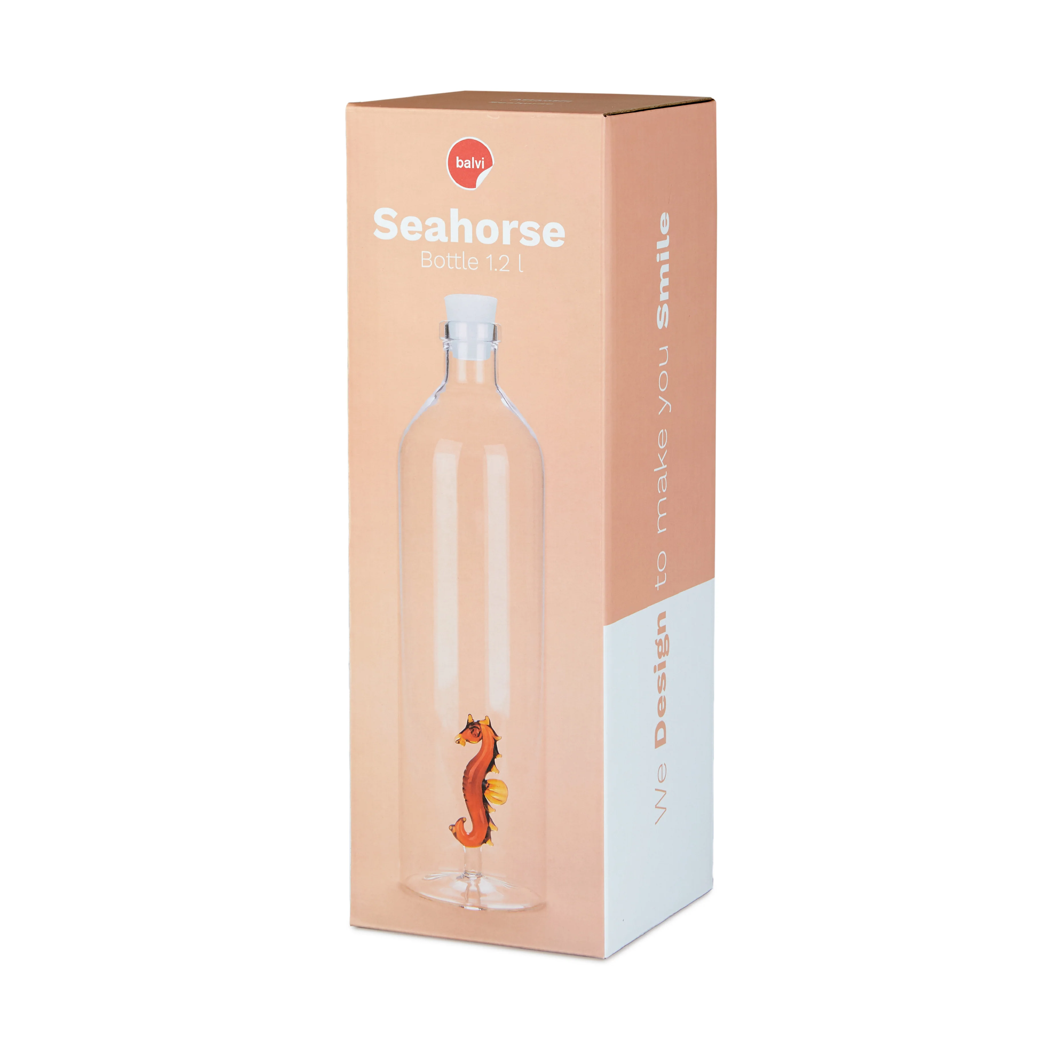 Atlantis Seahorse Glass Bottle | 1.2L - Image 5