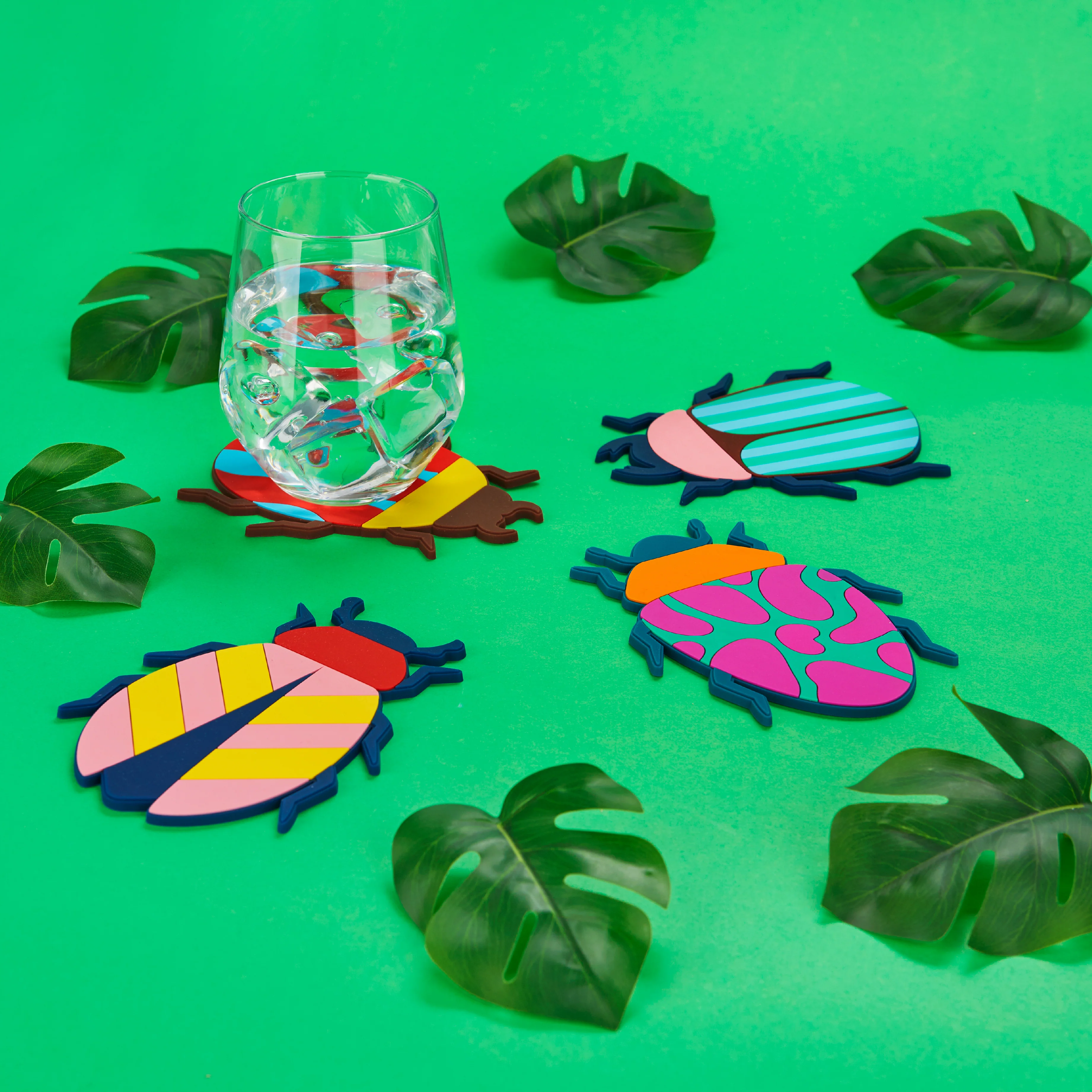Beetle-Shaped Coasters | Set of 4 - Image 2