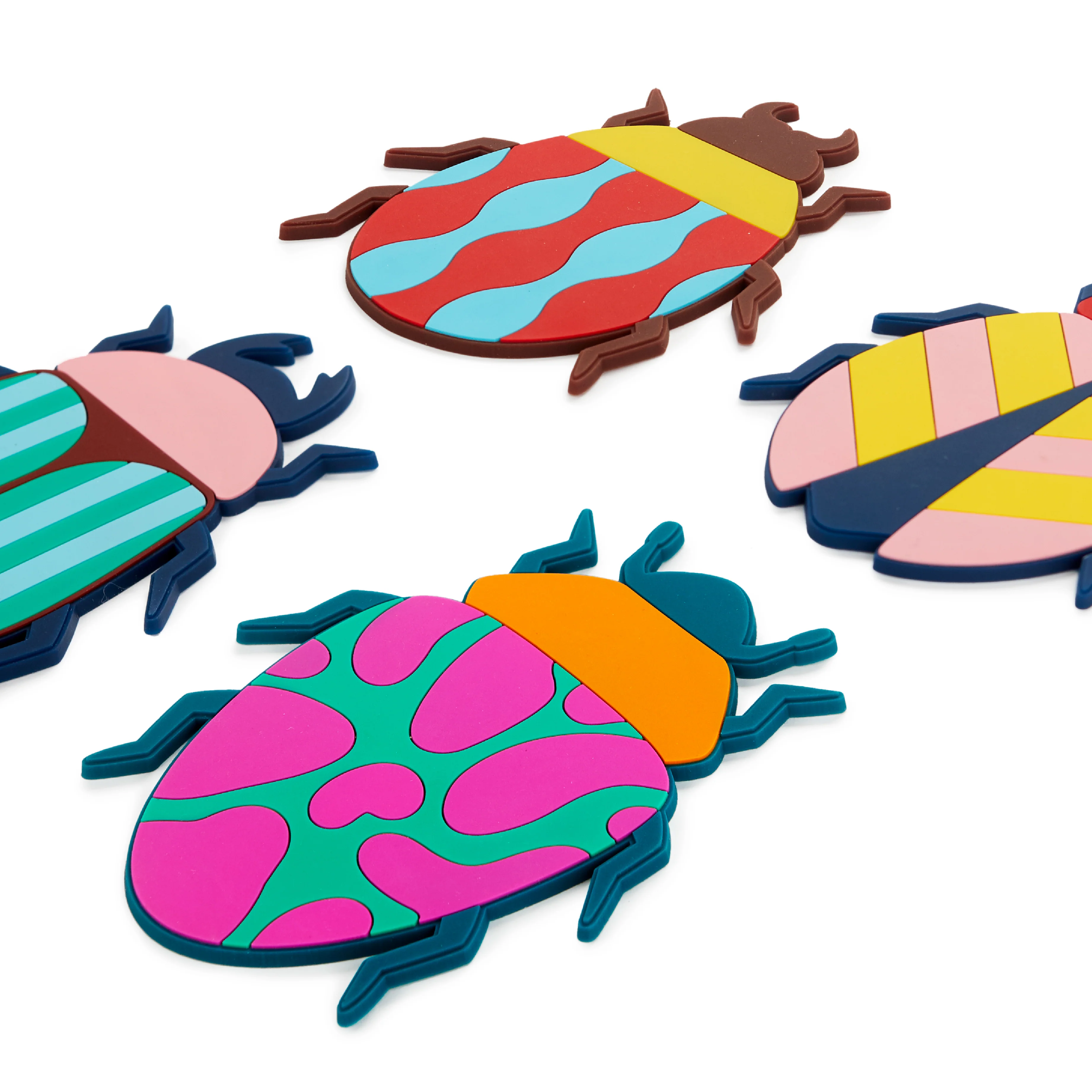 Beetle-Shaped Coasters | Set of 4 - Image 3