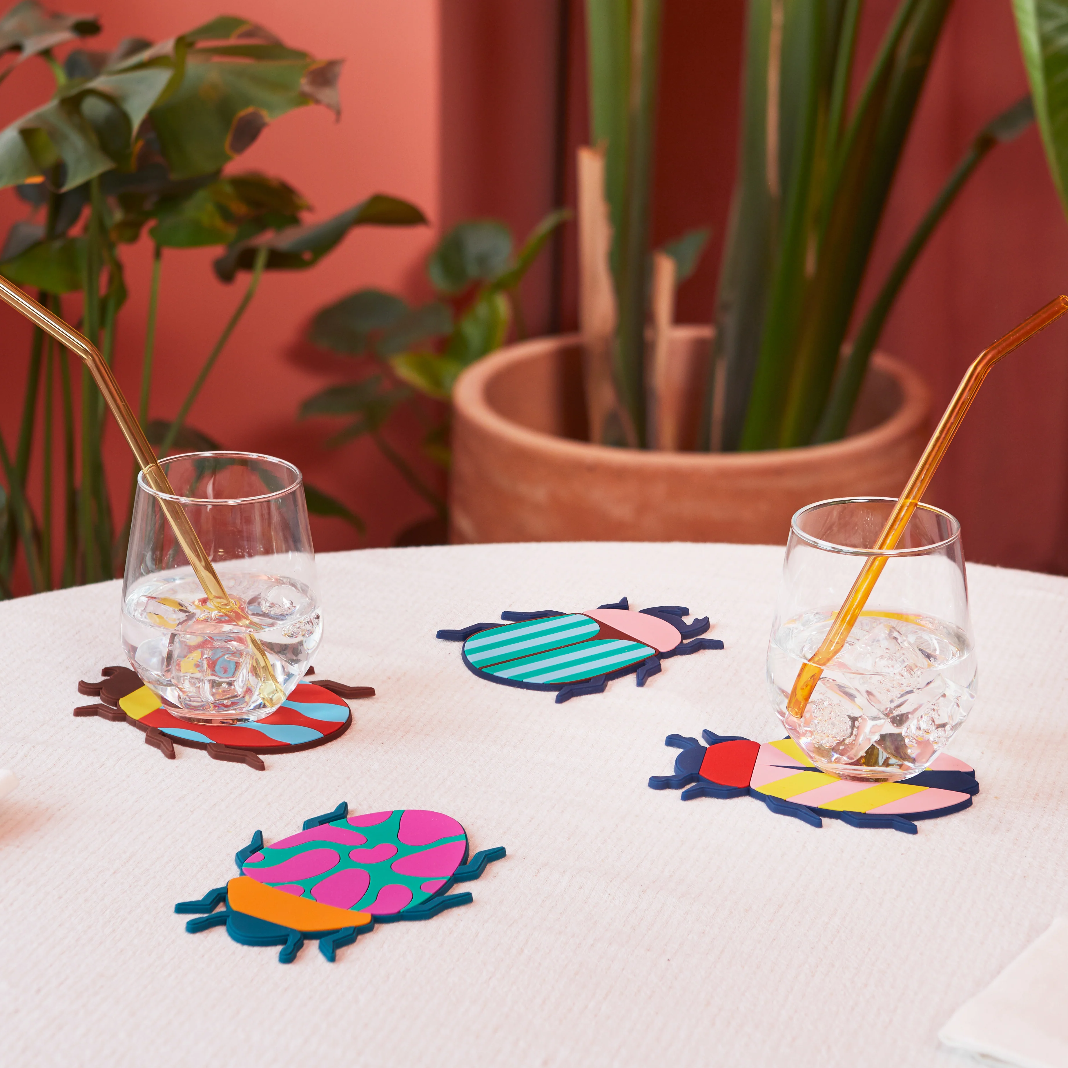 Beetle-Shaped Coasters | Set of 4 - Image 4