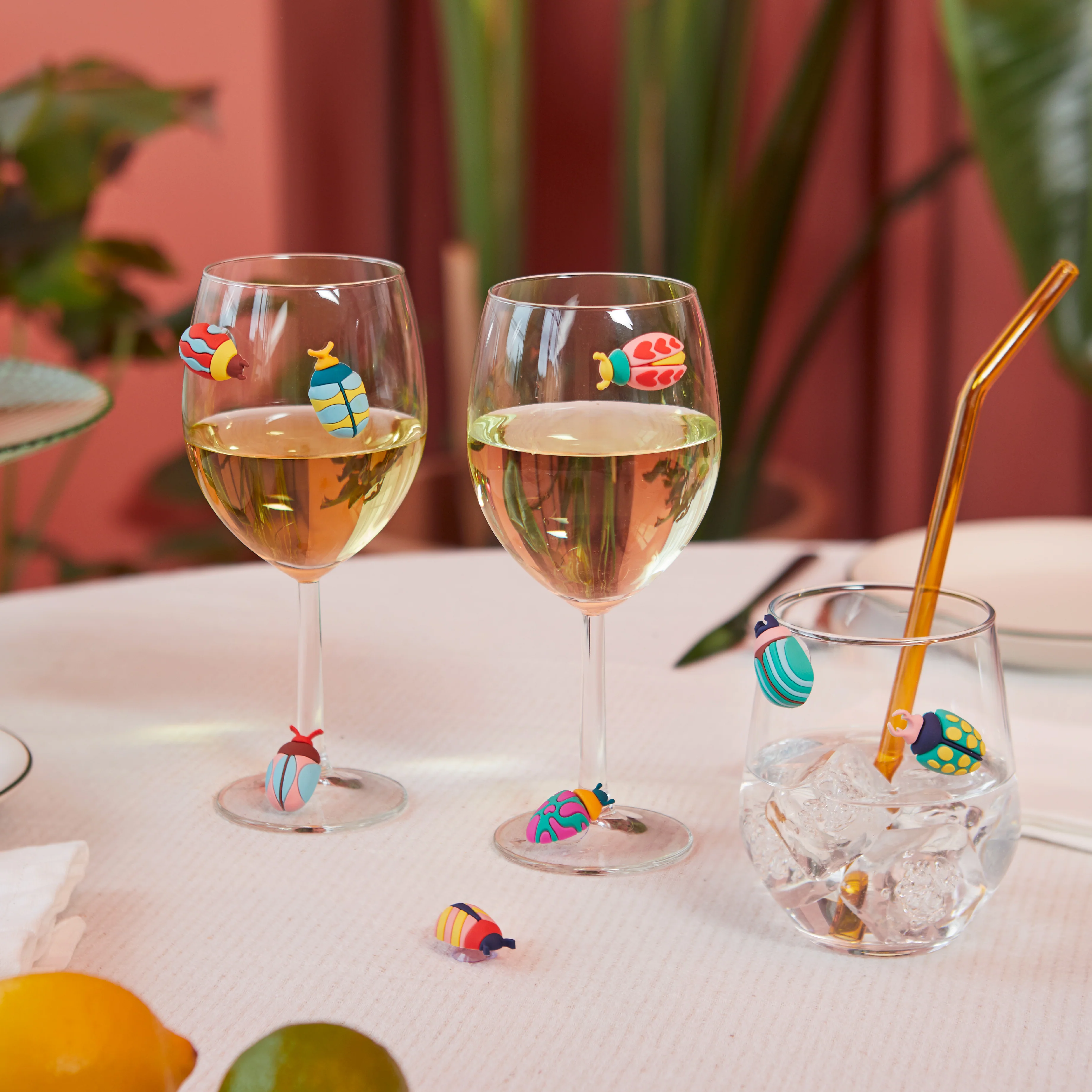 Beetle-Shaped Glass Markers | Set of 8 - Image 2