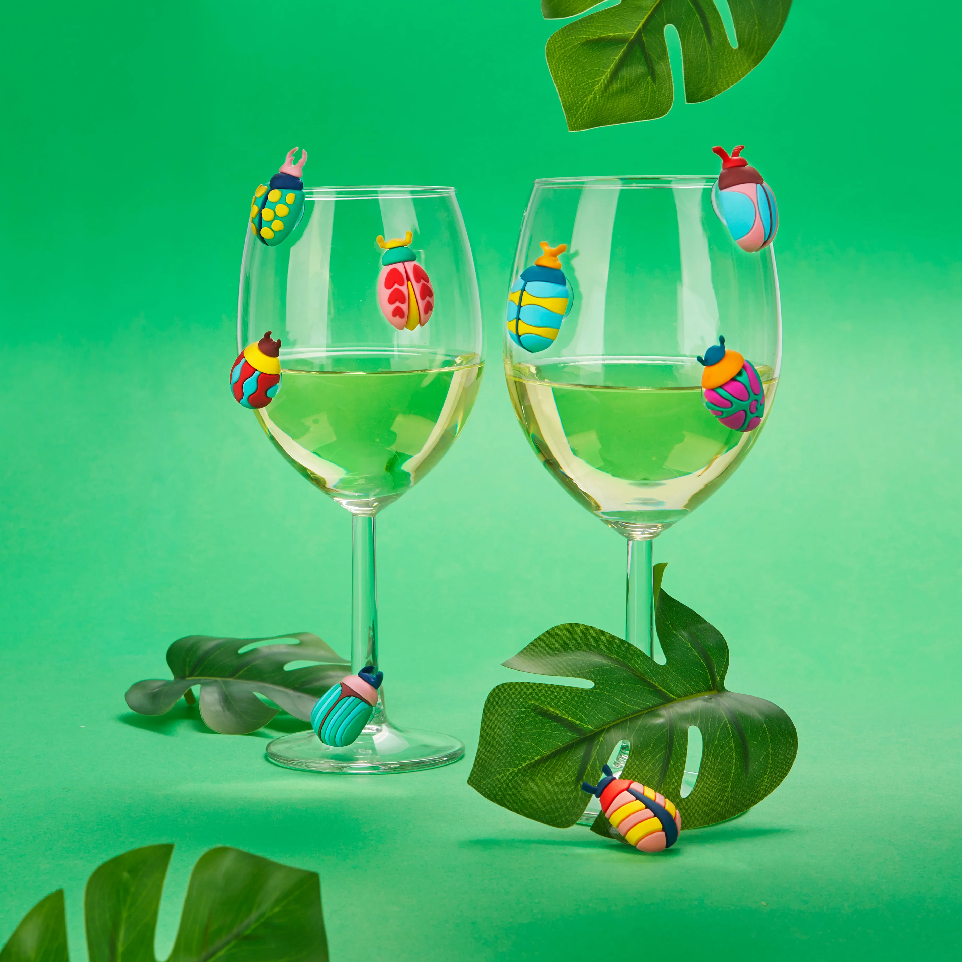 Beetle-Shaped Glass Markers | Set of 8 - Image 4