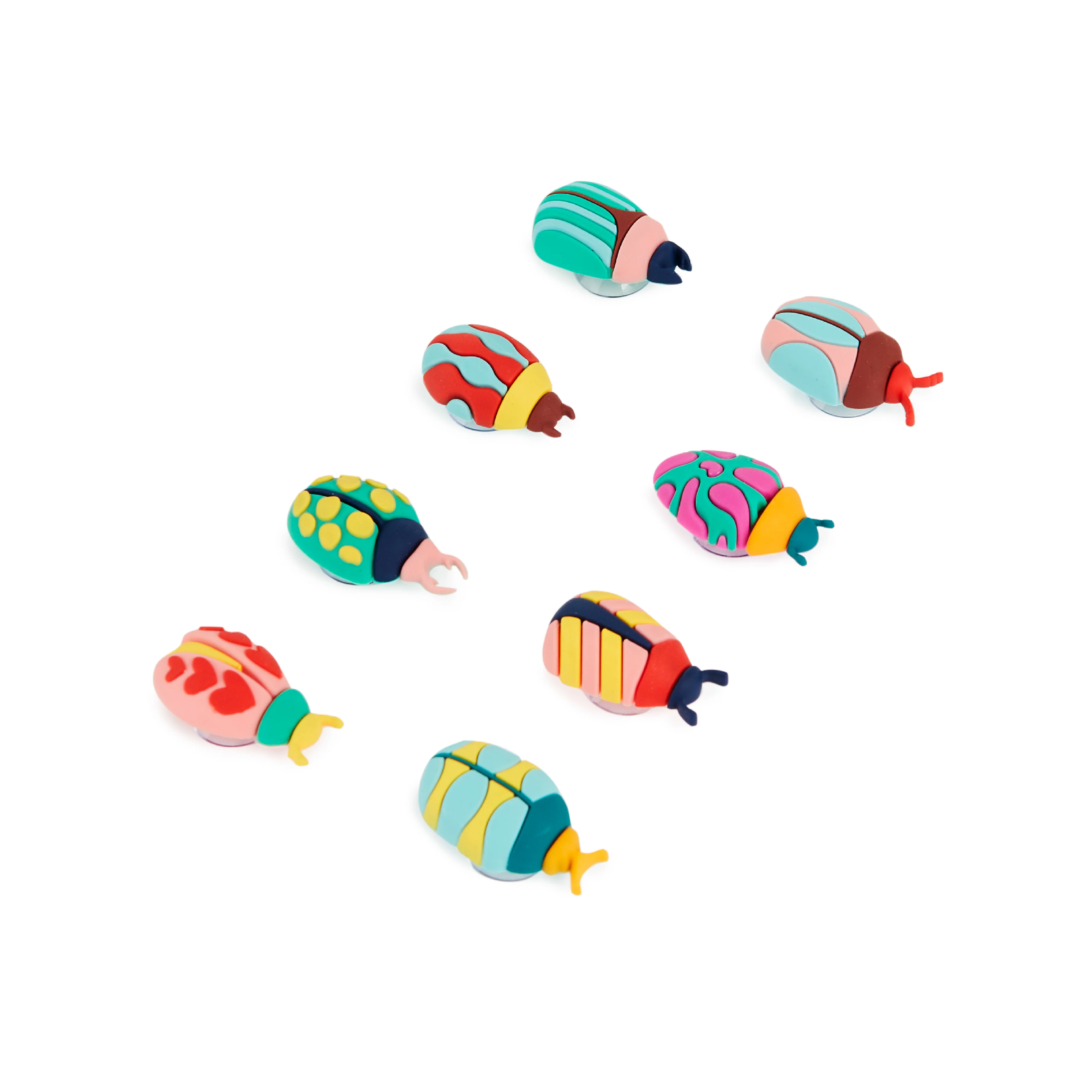 Beetle-Shaped Glass Markers | Set of 8 - Image 5