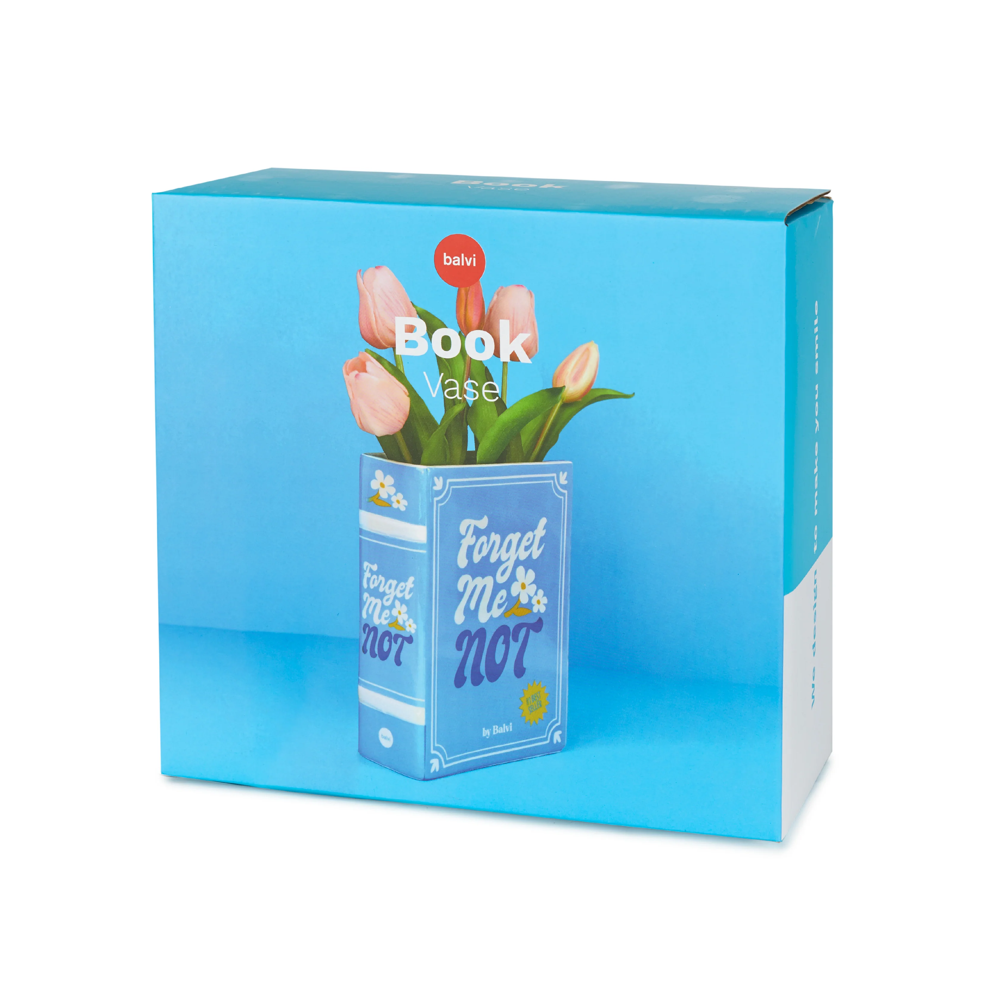 Book-Shaped Vase | 'Forget Me Not' | Blue - Image 5