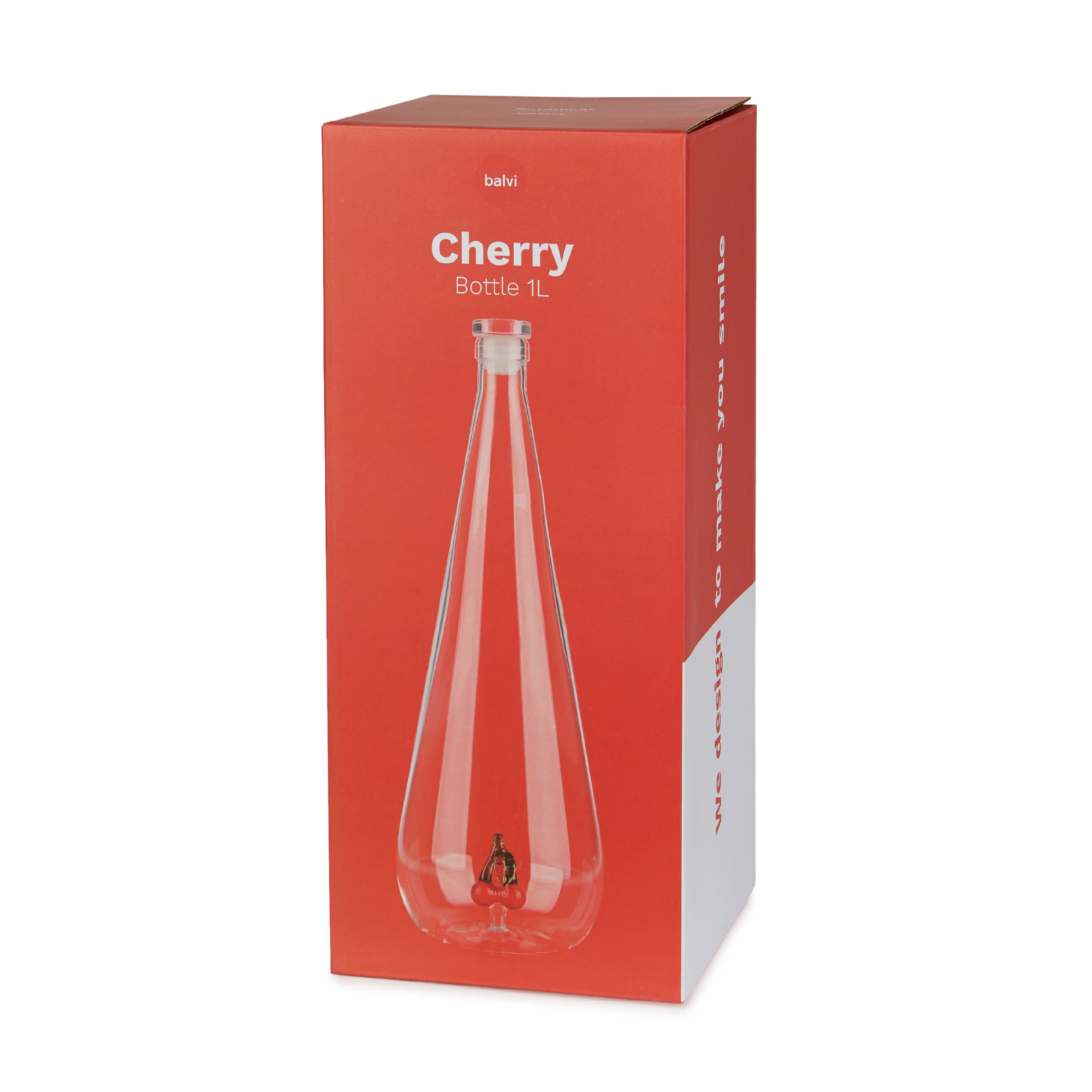 Botanical Cherry Glass Bottle | 1L - Image 5