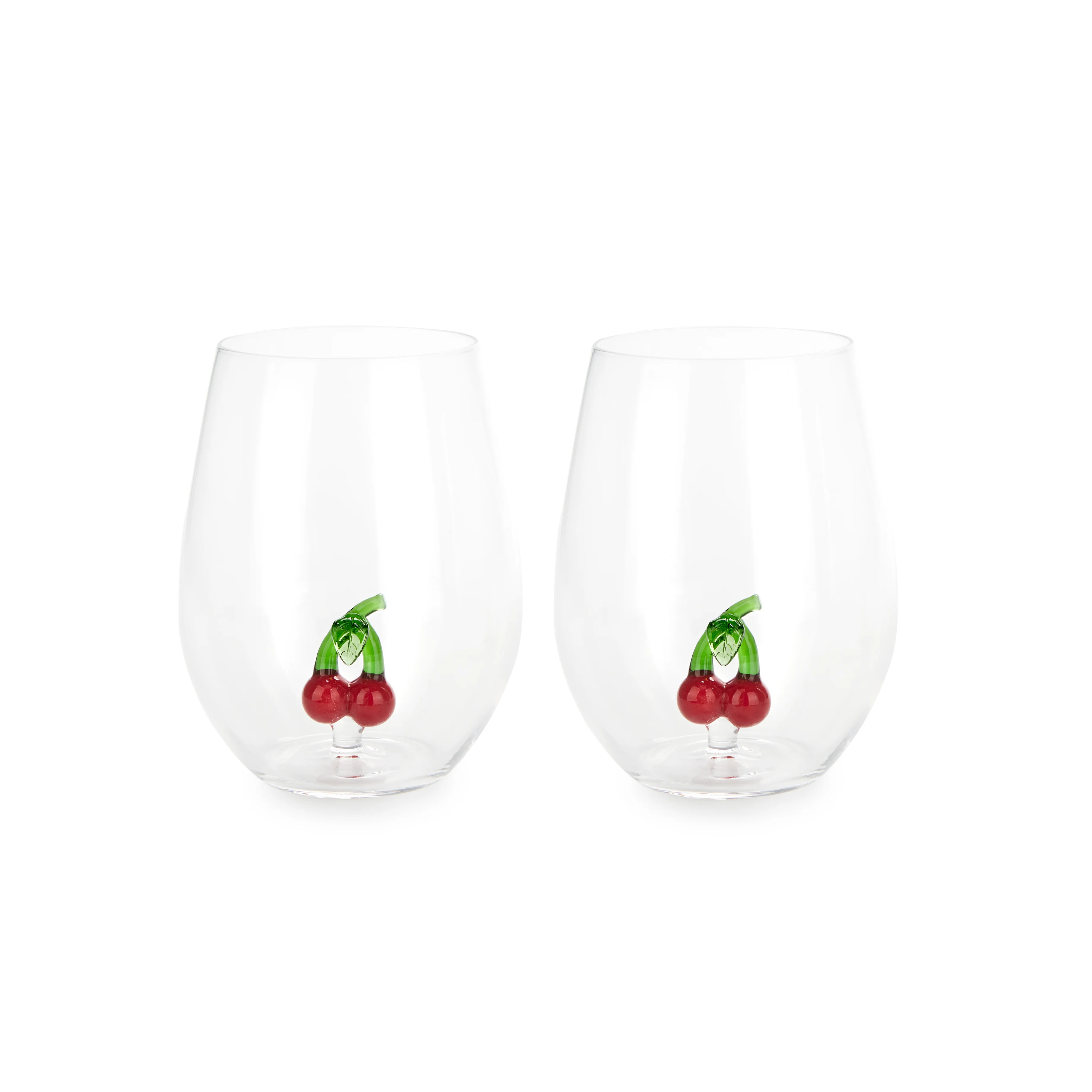Botanical Cherry Glasses | Set of 2