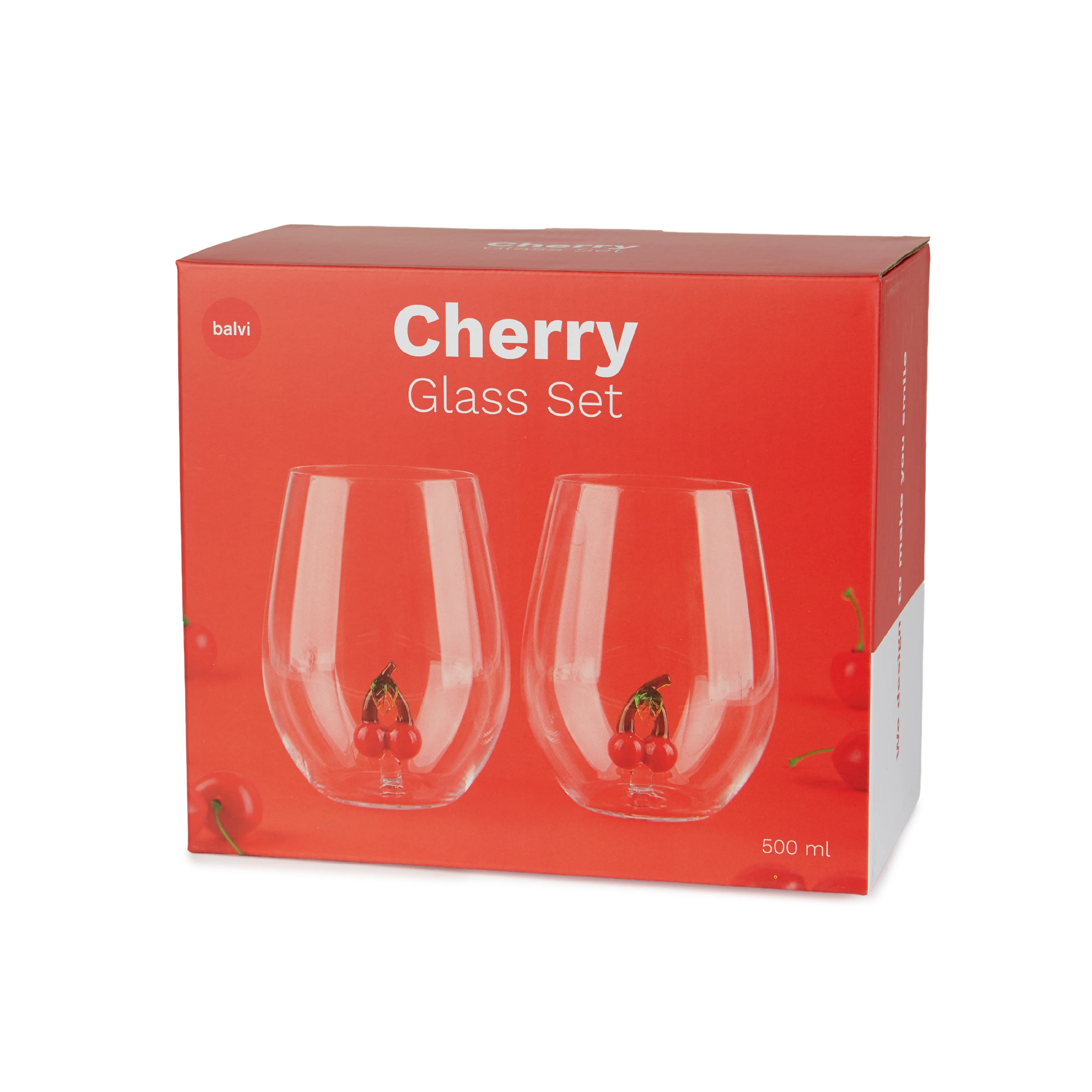 Botanical Cherry Glasses | Set of 2 - Image 5