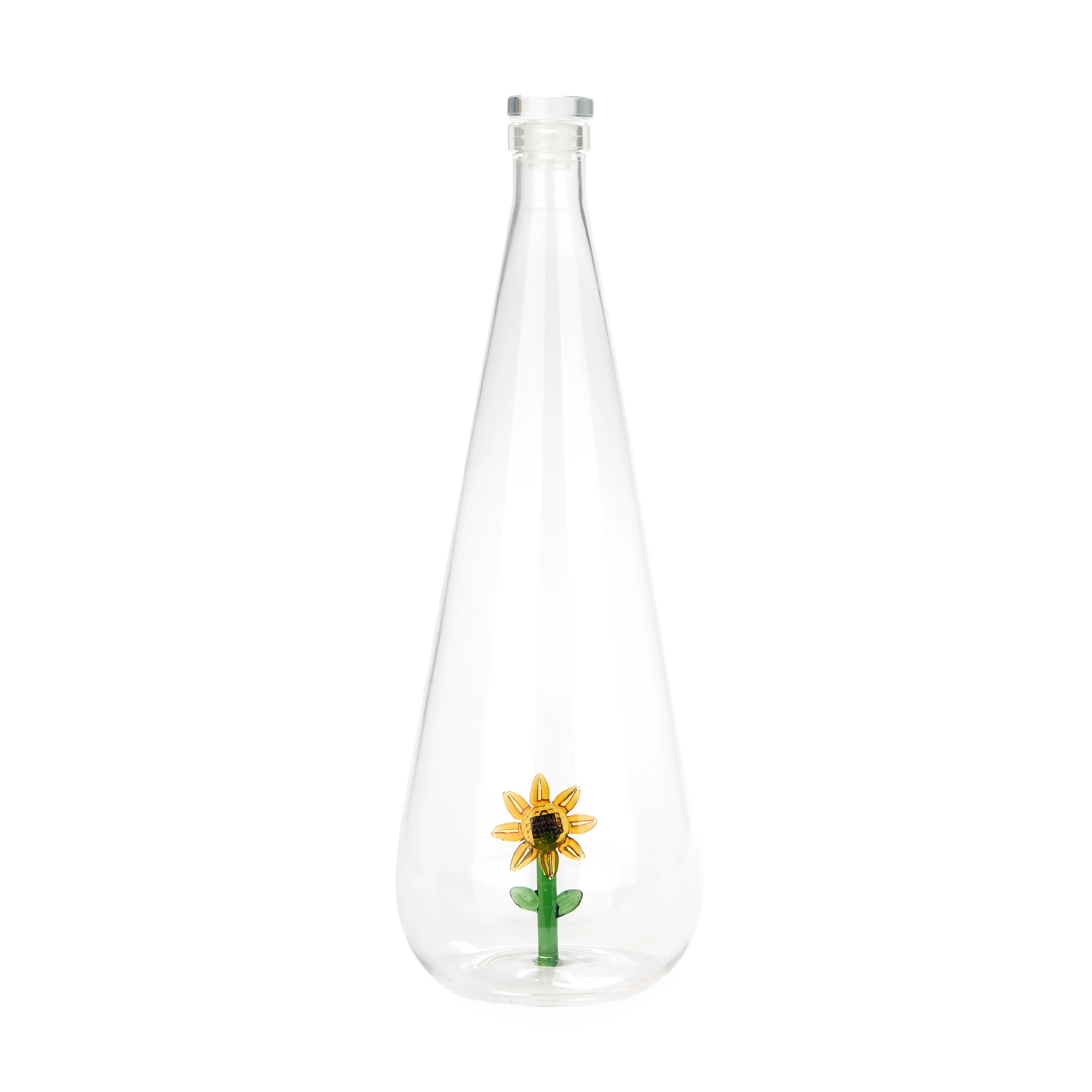 Botanical Sunflower Glass Bottle | 1L
