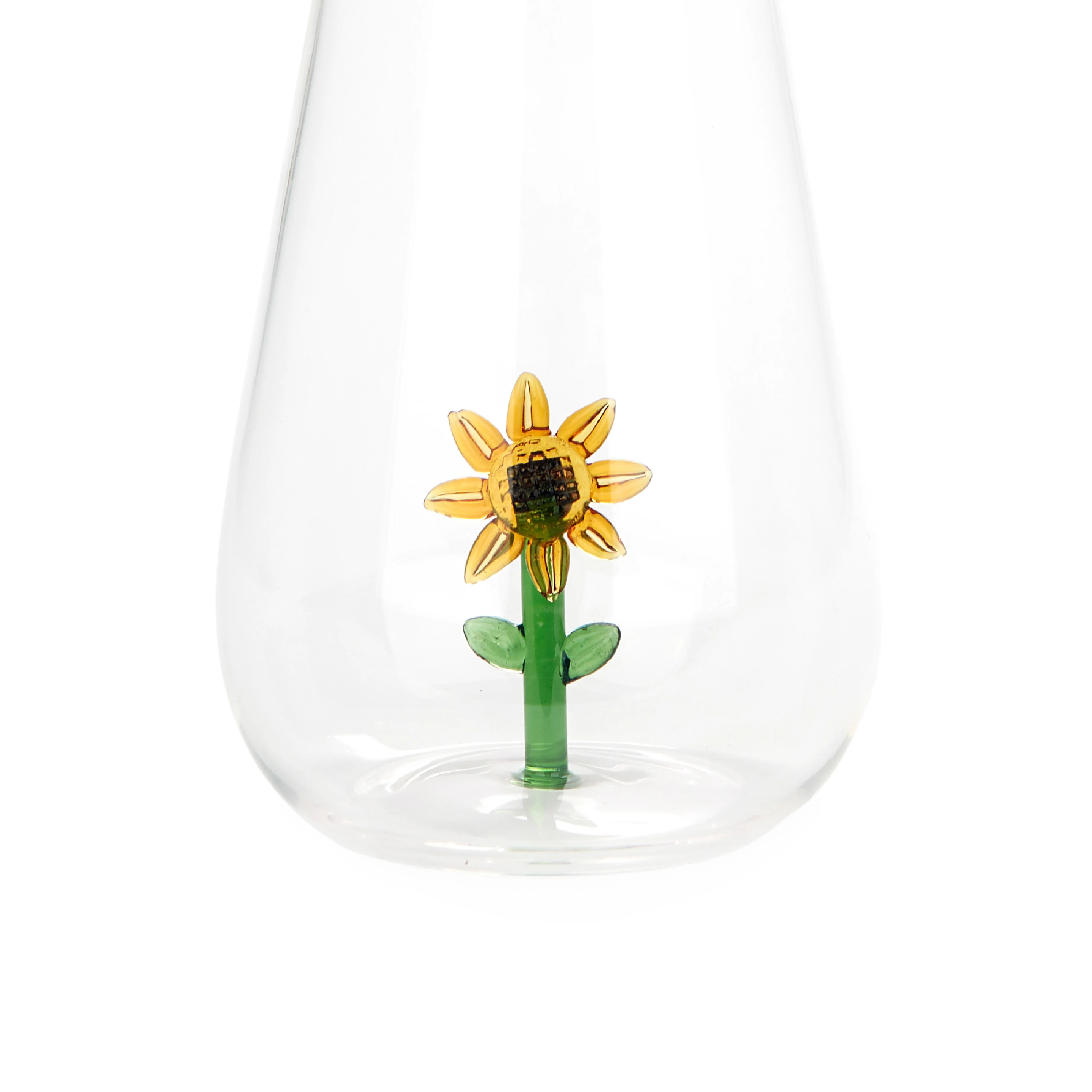 Botanical Sunflower Glass Bottle | 1L - Image 3