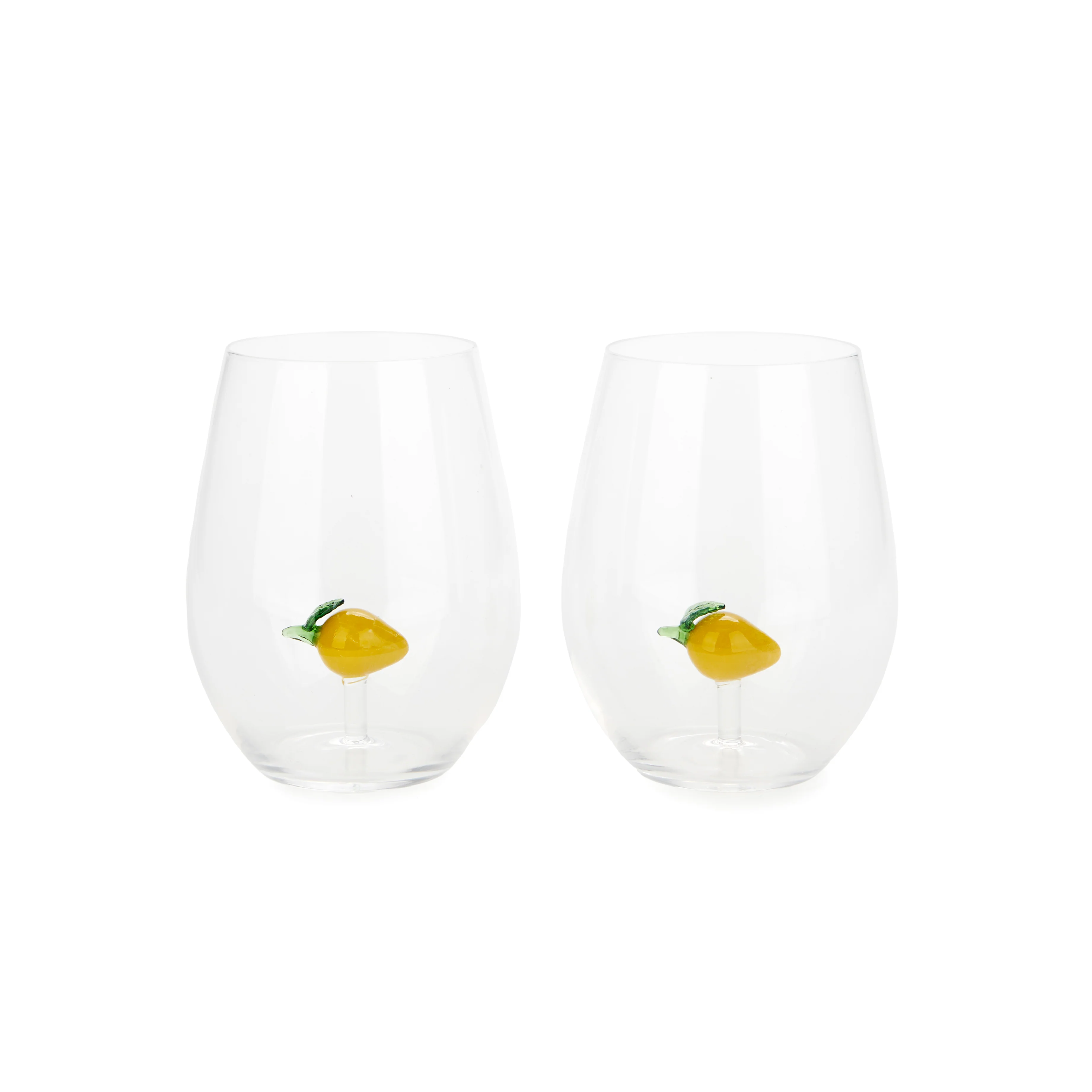 Botanical Lemon Glasses | Set of 2