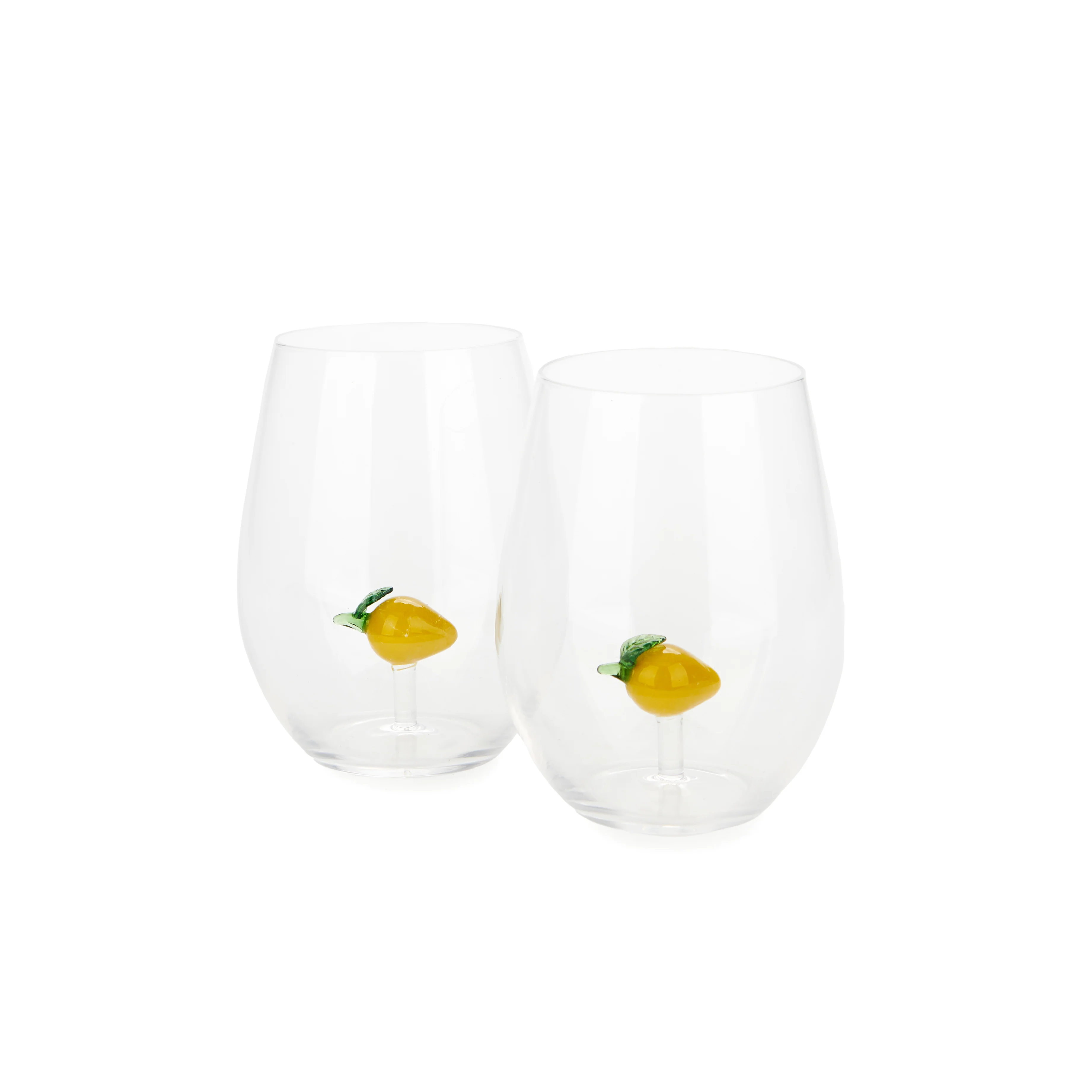Botanical Lemon Glasses | Set of 2 - Image 4